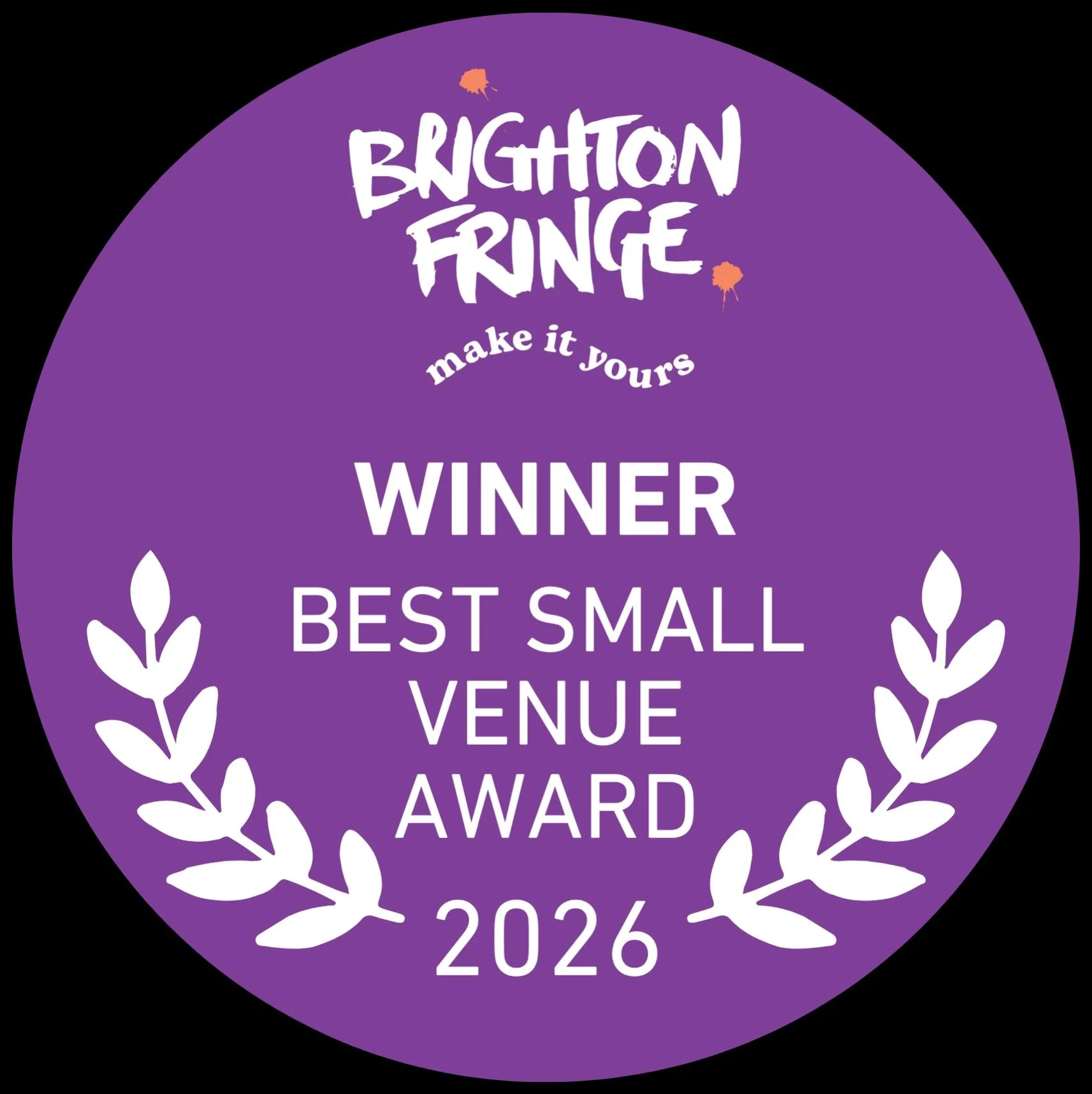 In case you hadn&rsquo;t heard&hellip;! 👑🙌🏼
We are SO chuffed to be awarded the @brightonfringe audience choice for best small venue - we endeavour to make our little theatre a welcoming and supportive place for all of our acts to come to, a happy