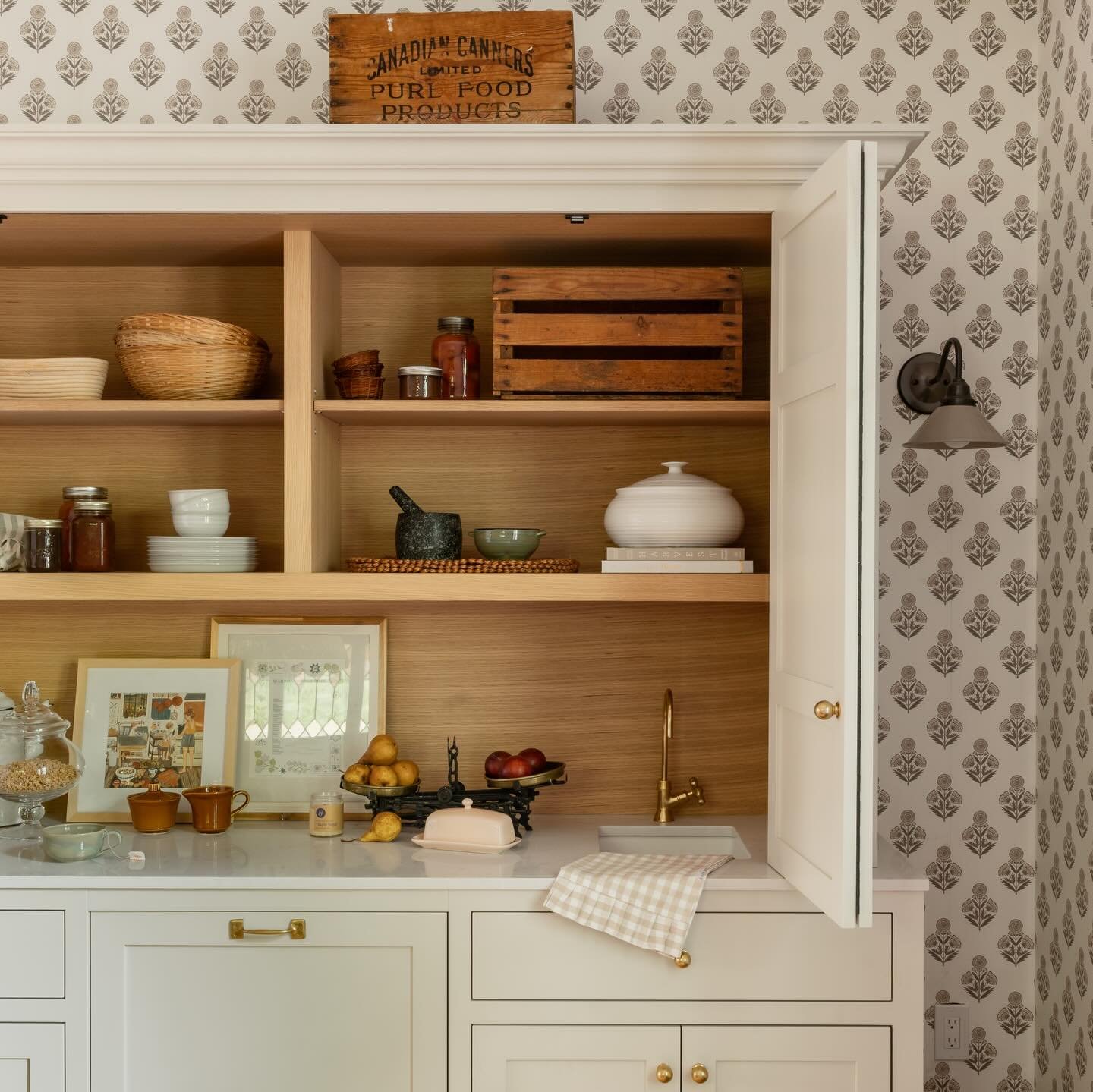 A moment for one of my favourite brain children. 

When we started designing the kitchen in this century home, we realized quite quickly that we couldn&rsquo;t fit the full wish list in the existing square footage without major compromises to the fun