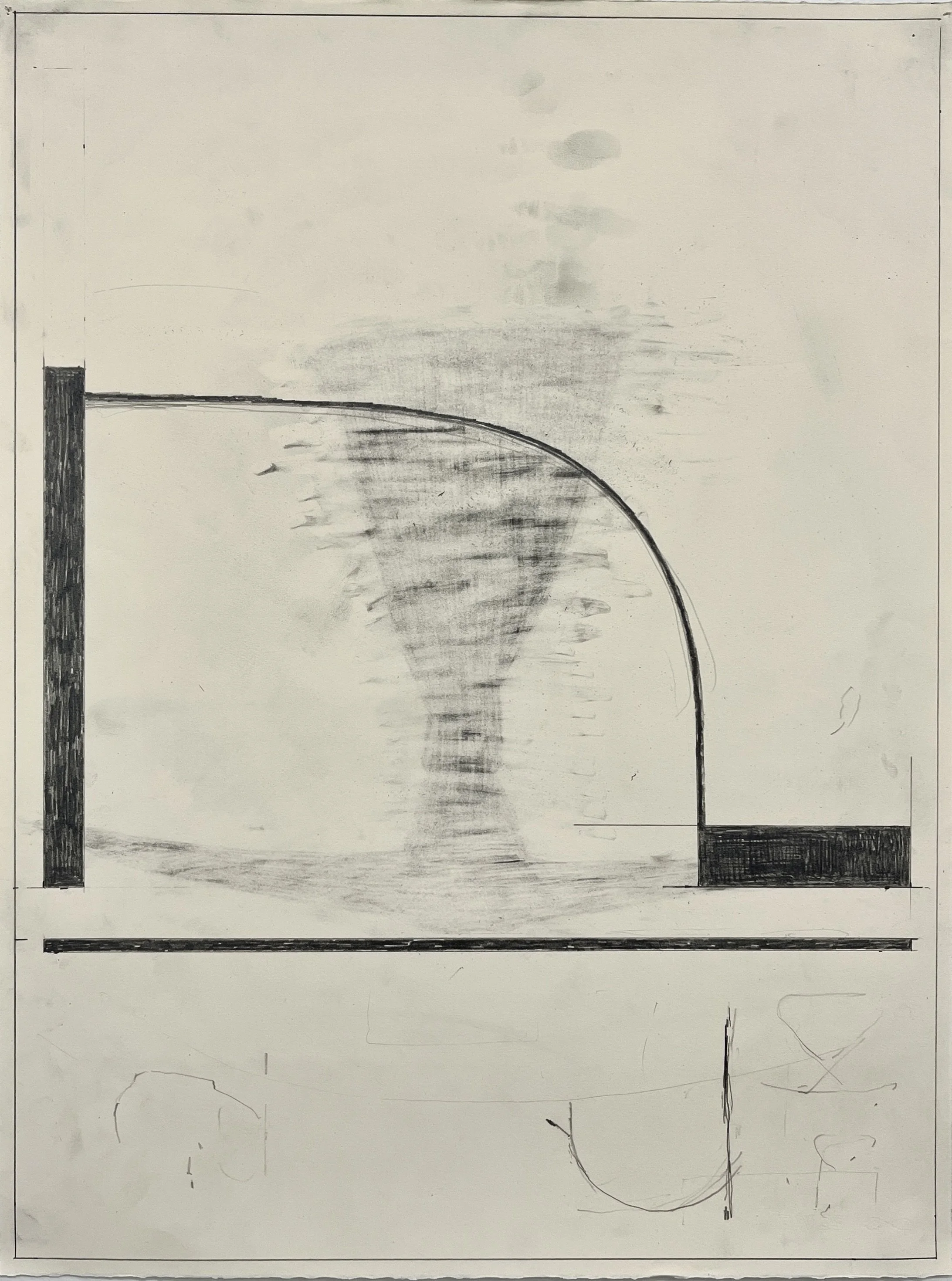 WA No. 24, 2026, graphite on paper, 24 x 18 in.