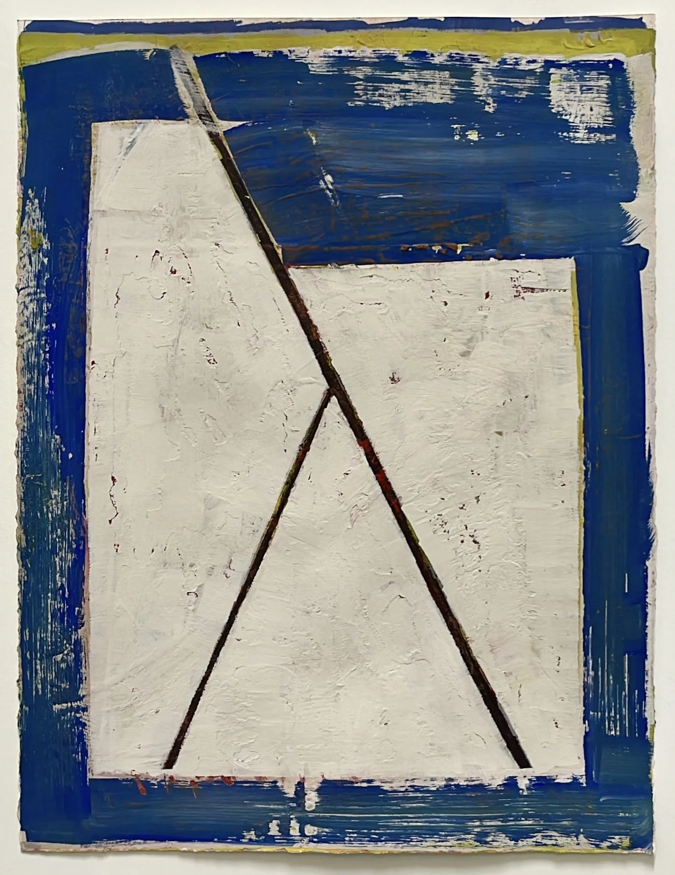Wyoming Study No. 3, 2026, gouache on paper, 12 x 9 in. 