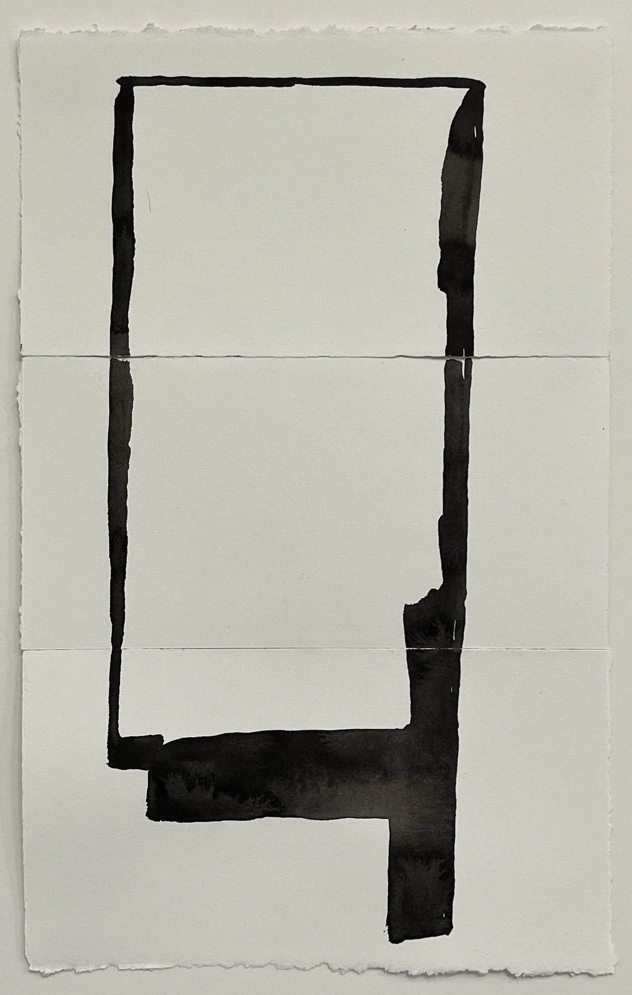 WA No. 30, 2026, sumi ink on paper, 13 x 8 in. 