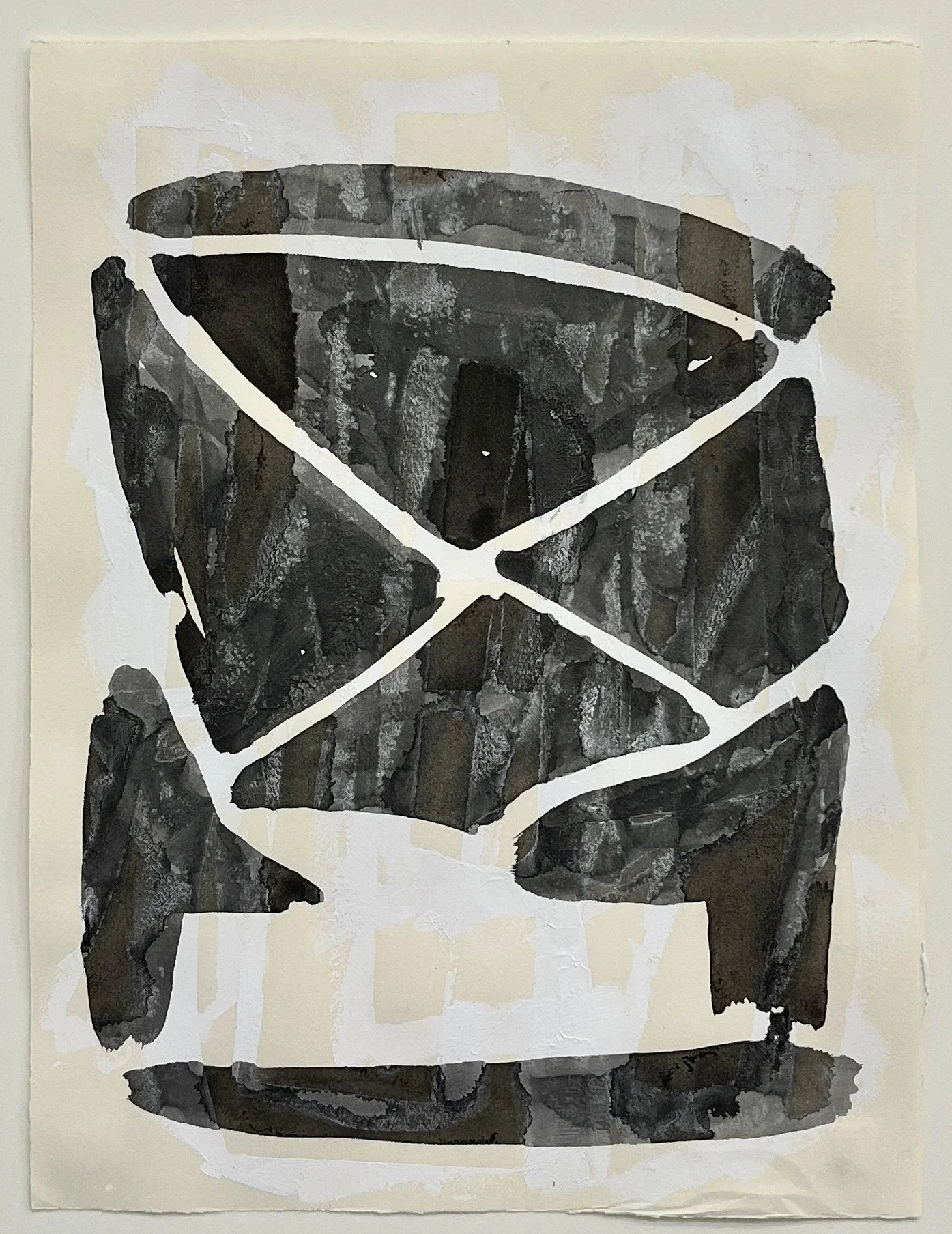 WA No. 33, 2026, sumi ink and gesso on paper, 12 x 9 in. 