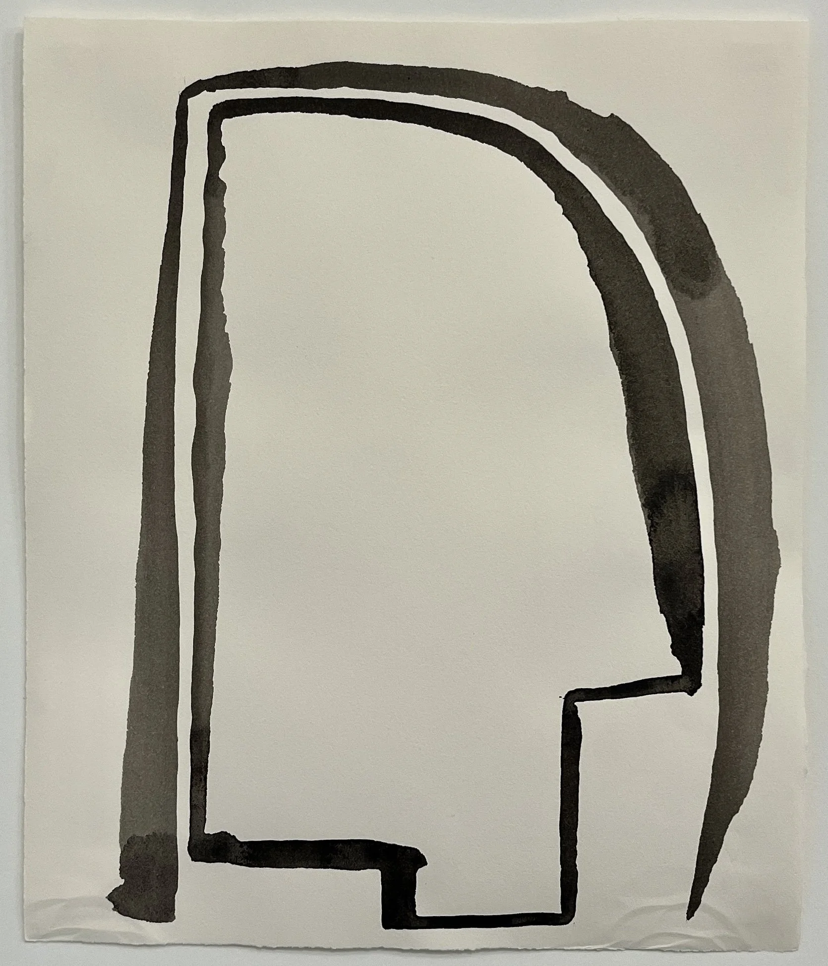 WA No. 42, 2026, sumi ink on paper, 12 x 10 in.