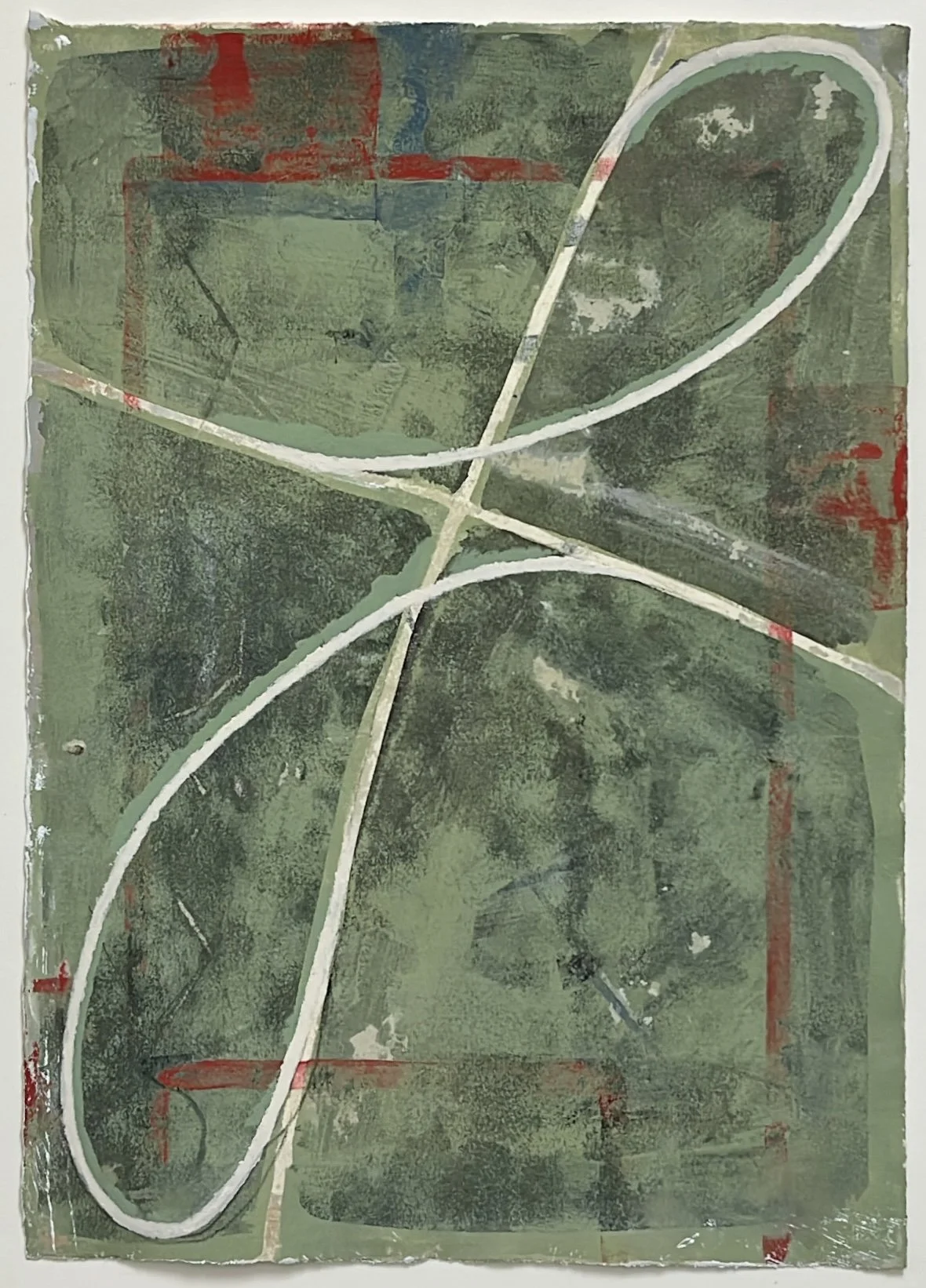 Wyoming Study No. 10, 2026, gouache on paper, 12 x 8 1/2 in. 