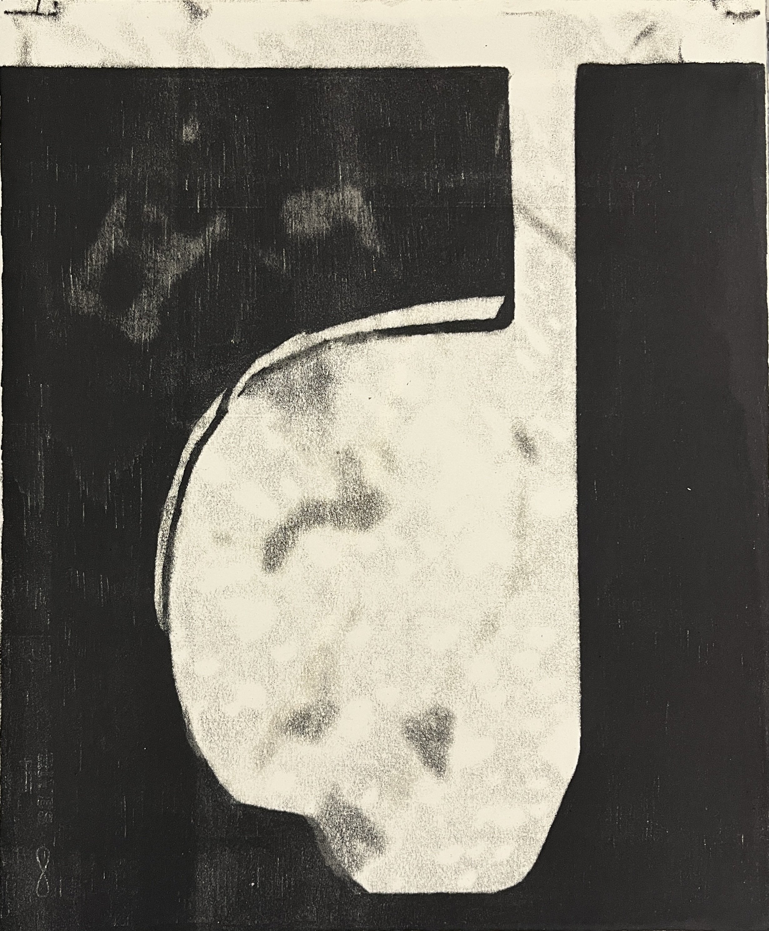 Cross Section No.4, 2026, monotype, 17" x 14"