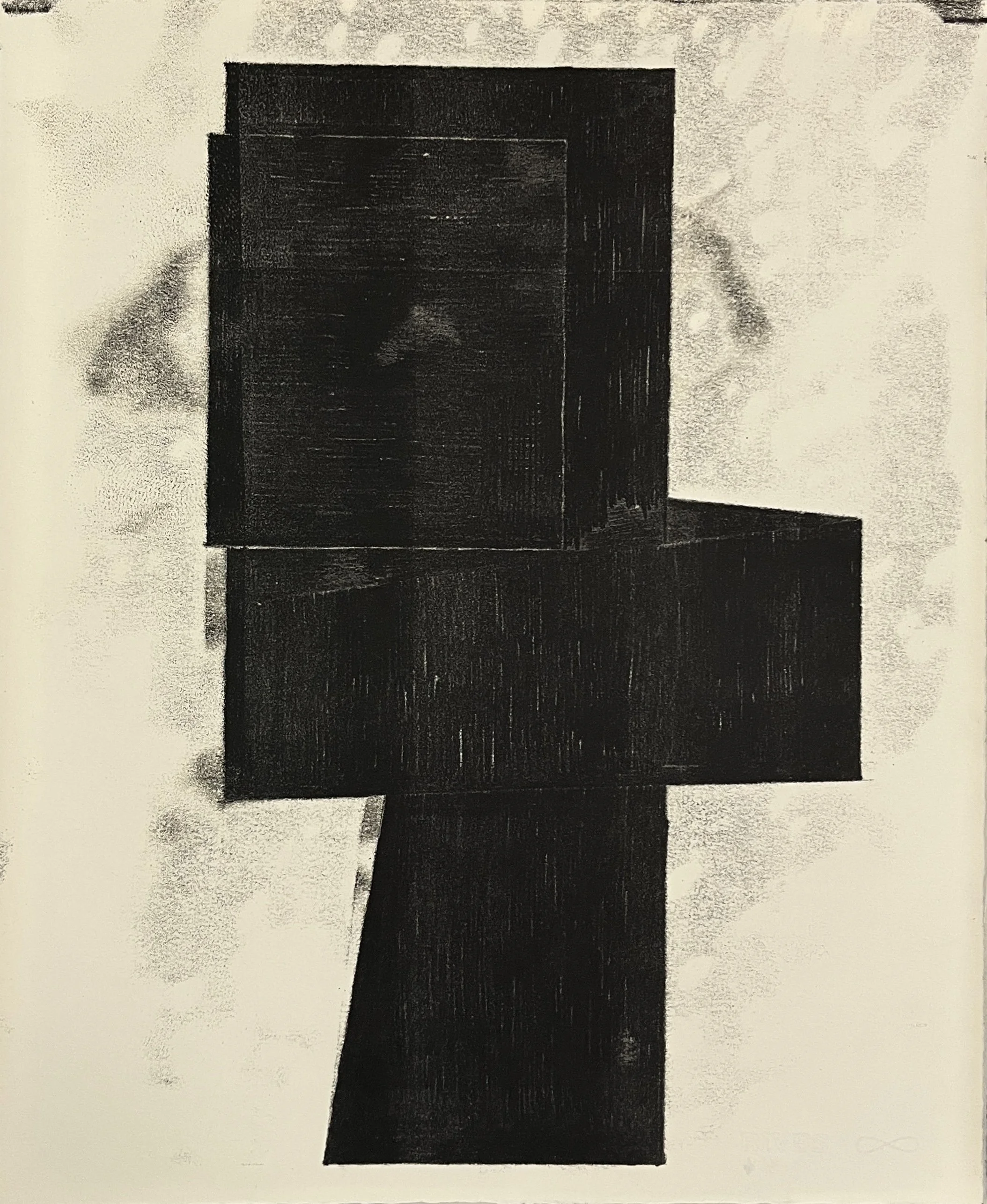 Antifona No.3, 2026, monotype, 17" x 14"