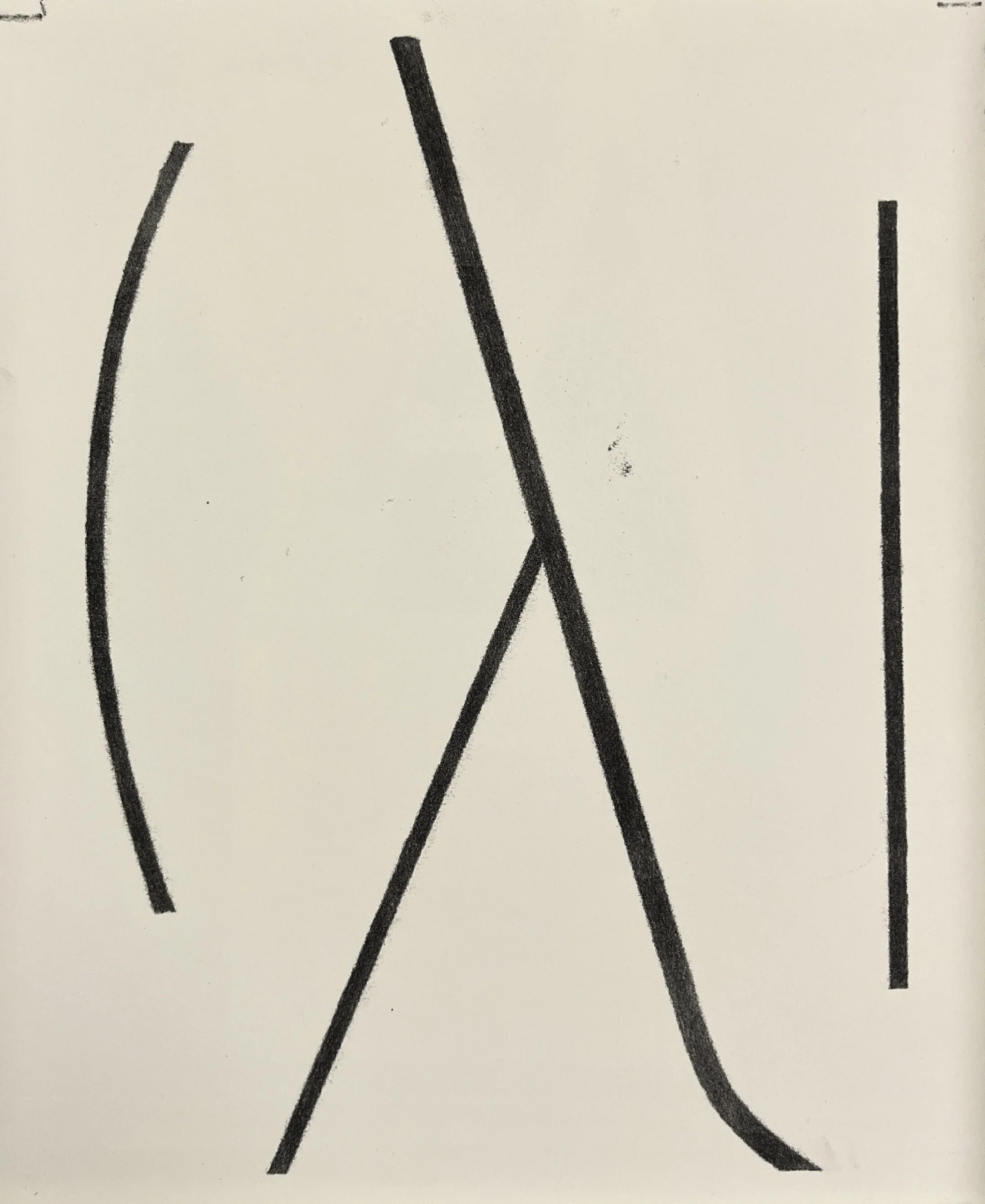 Fulcrum Study No.1, 2026, monotype, 17" x 14"
