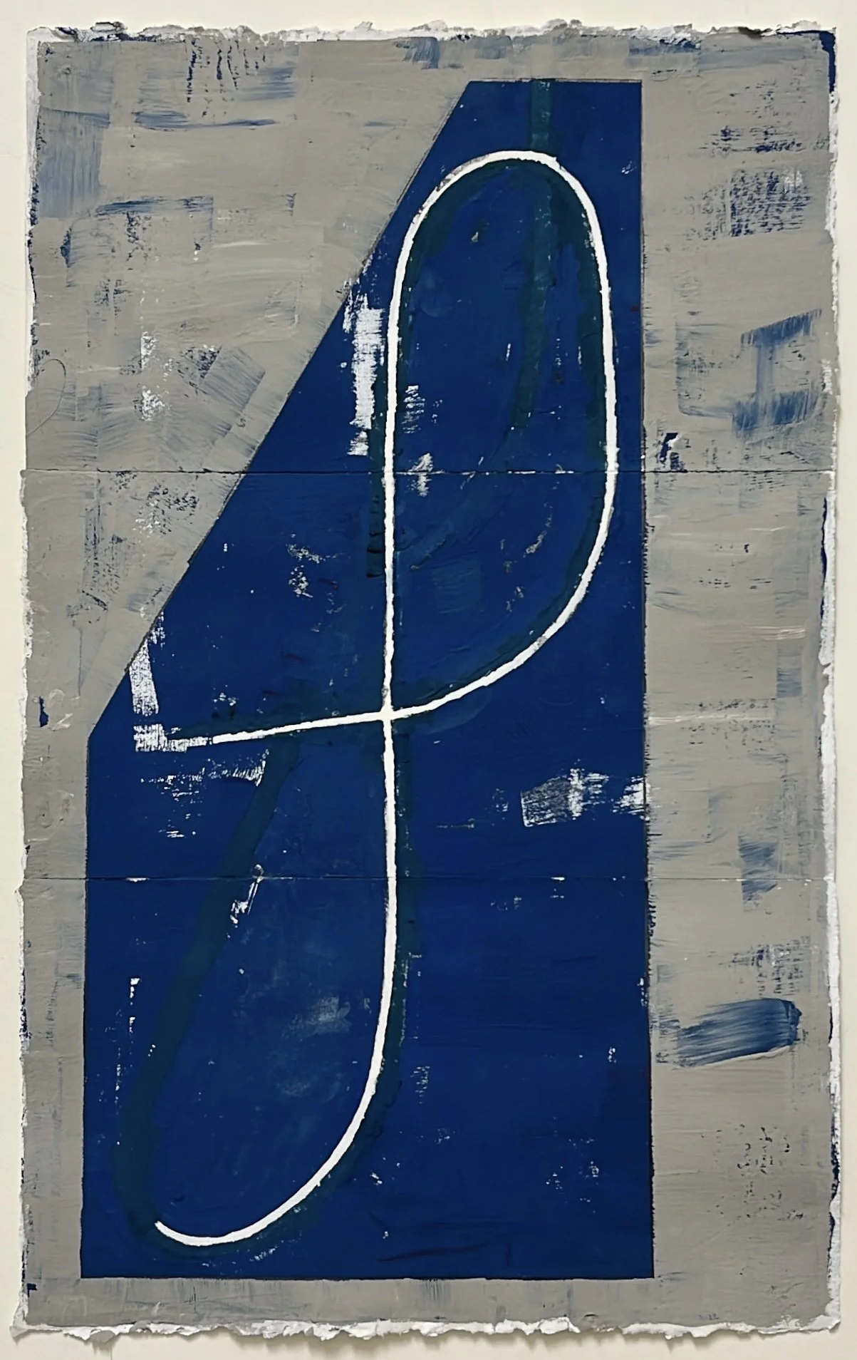 Wyoming Study No. 9, 2026, gouache on paper, 13 x 8 in.