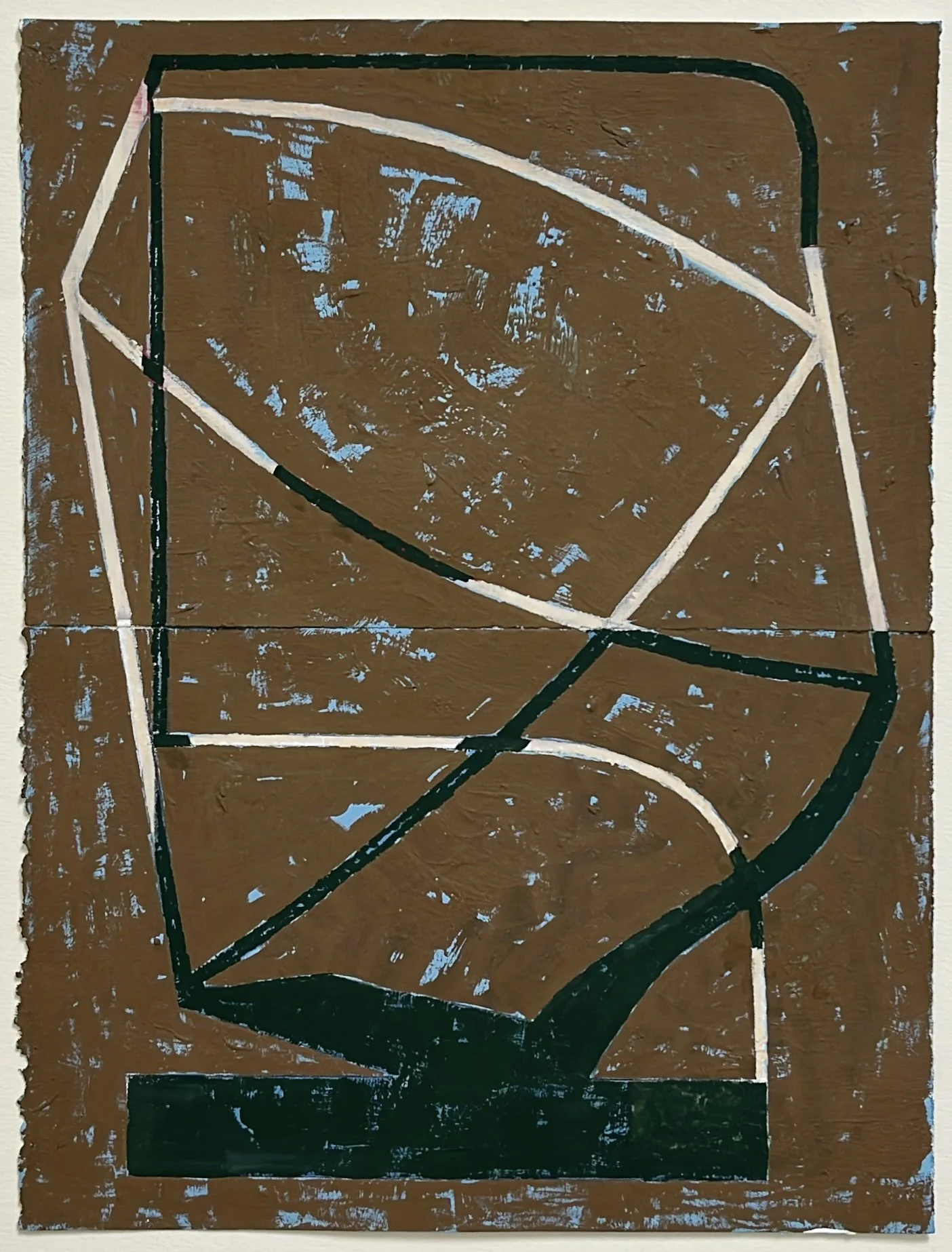 Wyoming Study No. 8, 2026, gouache on paper, 12 x 9 in. 