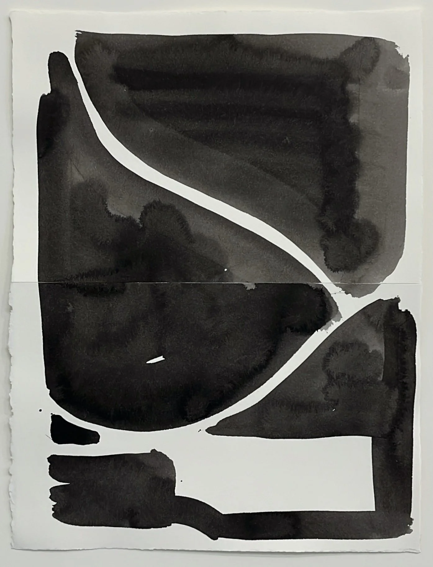 WA No. 41, 2026, sumi ink on paper, 12 x 9 in.