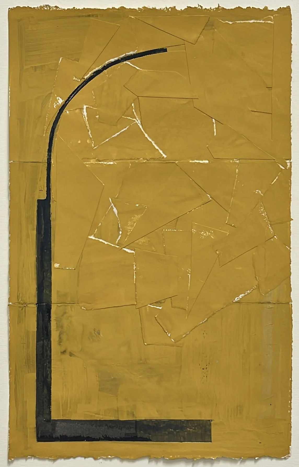 Wyoming Study No. 5, 2026, gouache and collage on paper, 13 x 8 in. 