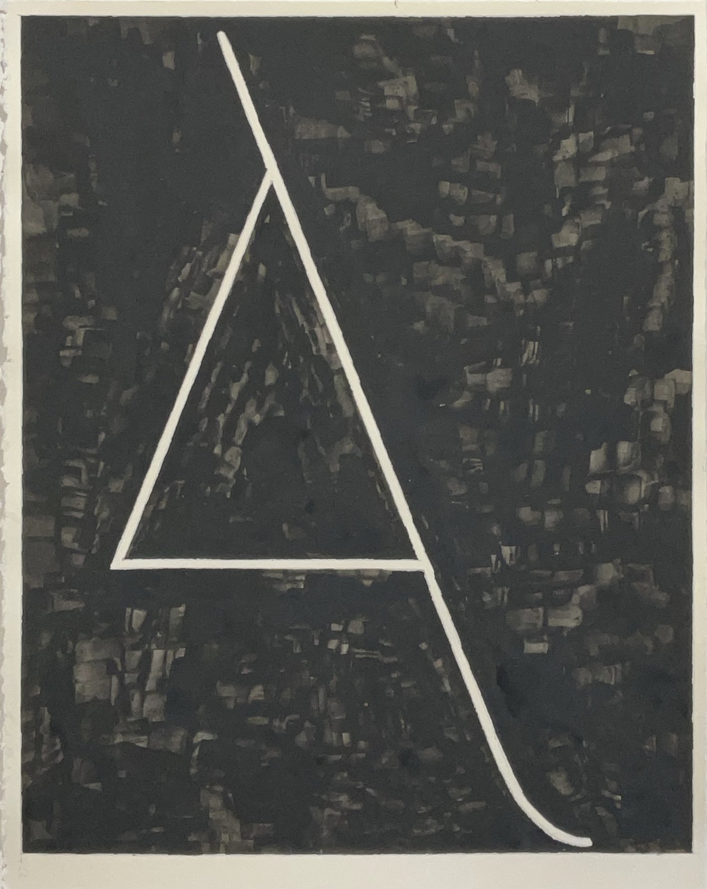 2 of 6, 2025, gouache on paper, 14” x 11”