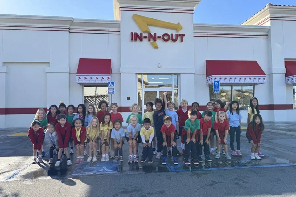 Grade 1 Students at IN-N-Out