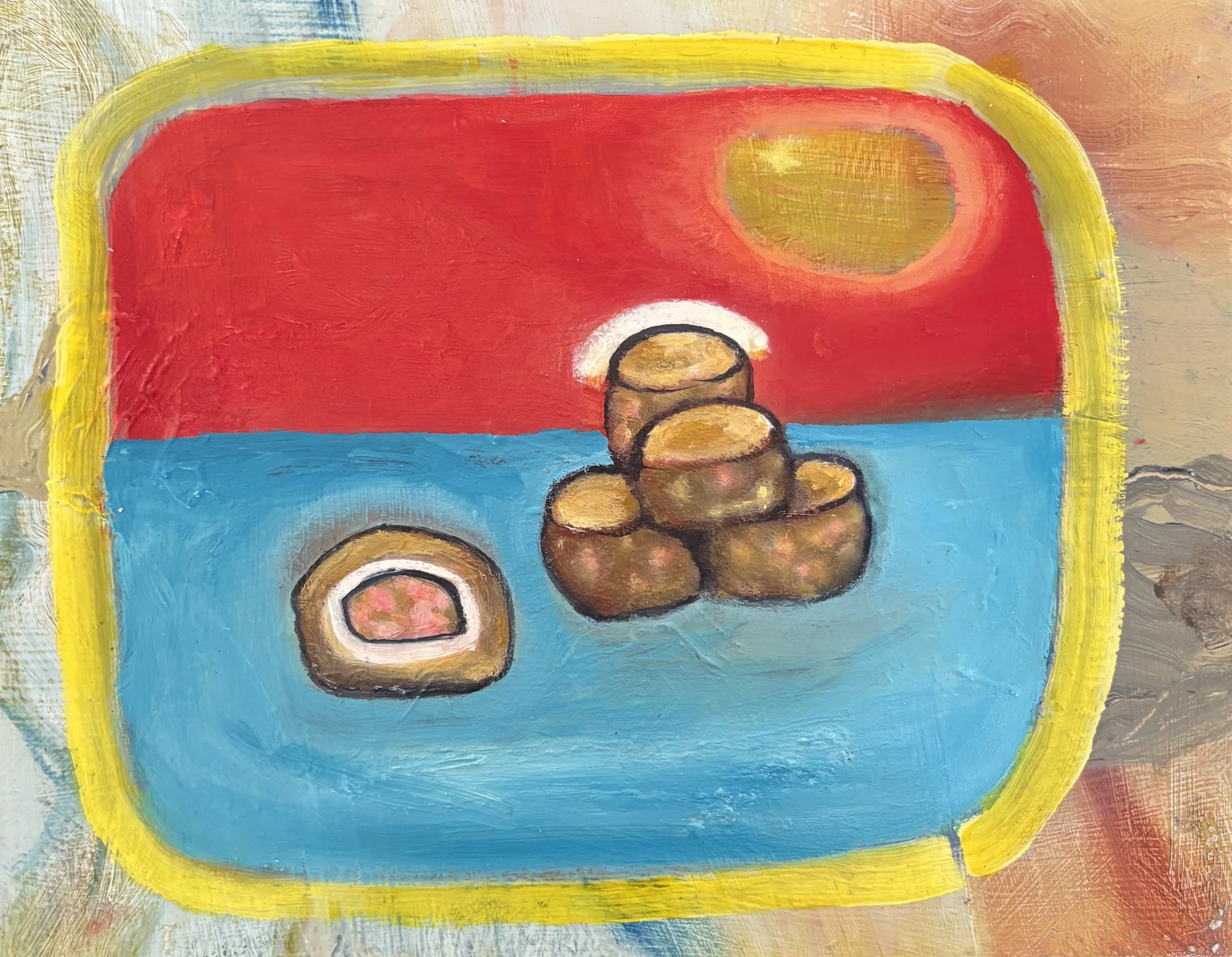 Pile of Pork Pies / Oil