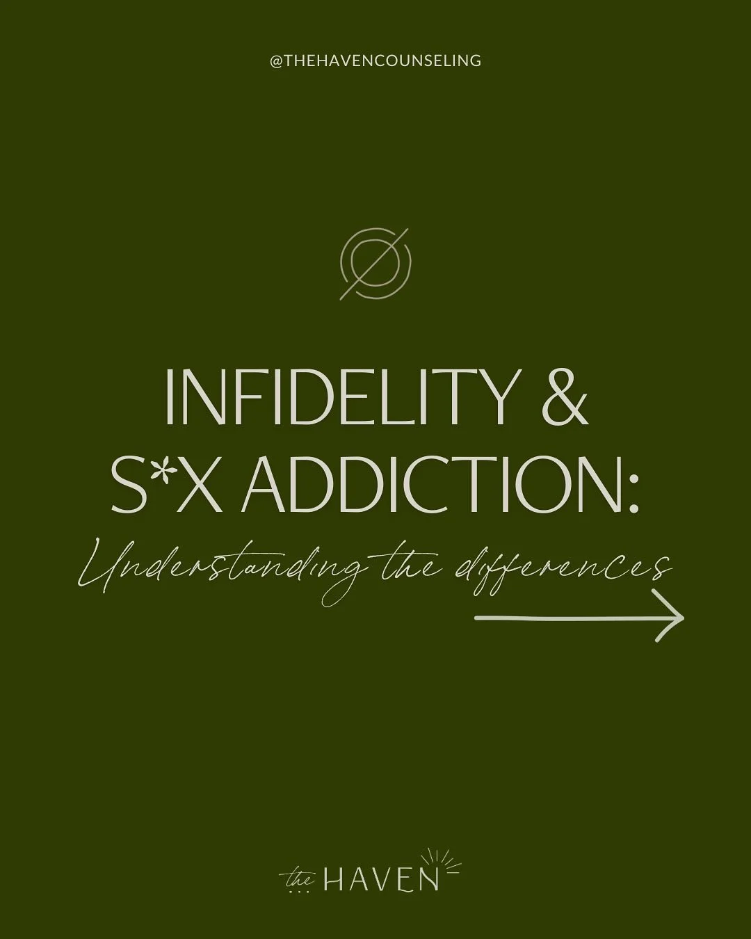 Infidelity and sex addiction can look similar on the surface &mdash; but the underlying dynamics and treatment plans are often very different. 

Understanding these distinctions can help you get the right kind of support for lasting change, healing, 