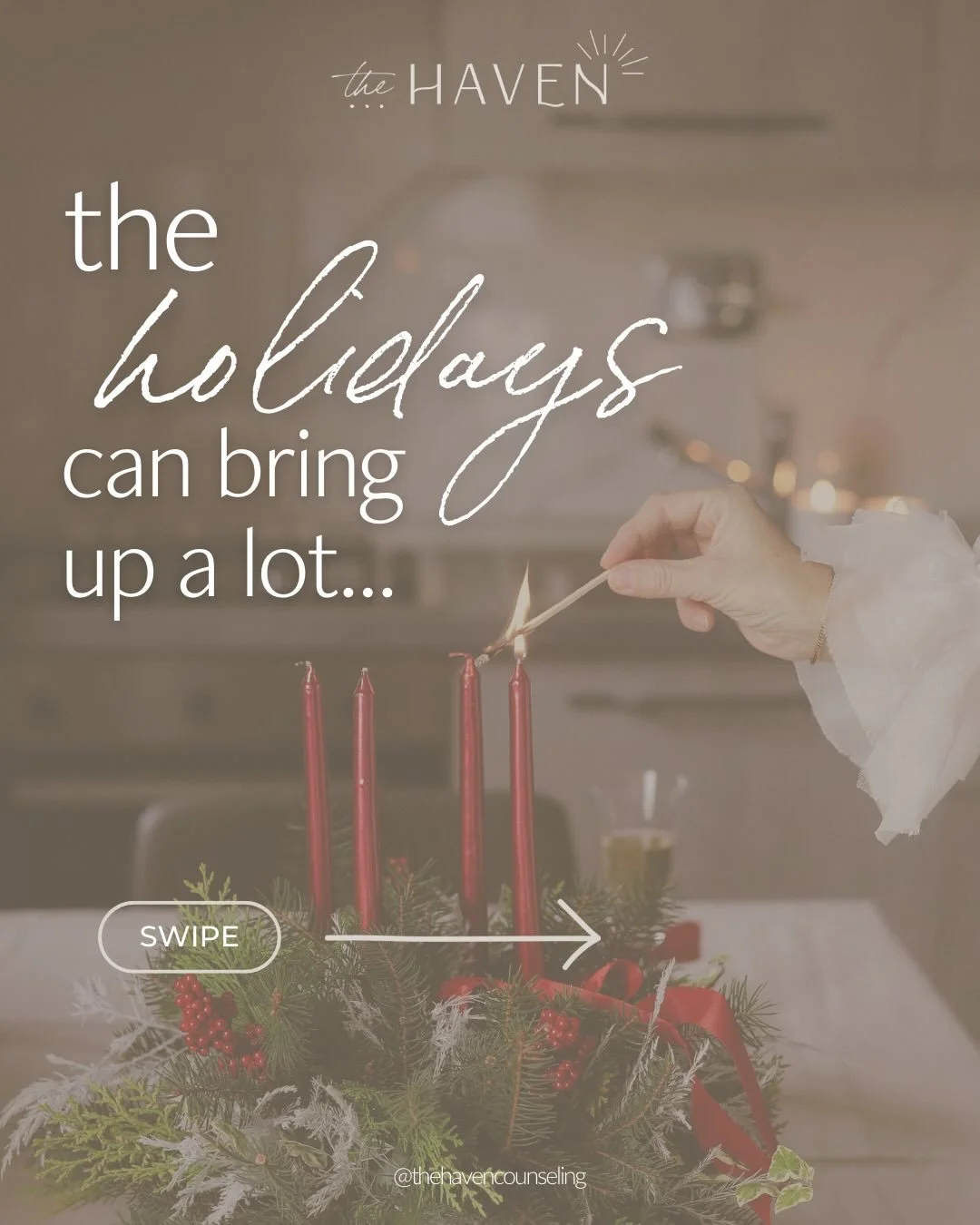 The holidays don&rsquo;t just remind us what we&rsquo;re celebrating &mdash; they often reveal what we&rsquo;ve been carrying.

Being around family, traditions, and expectations can bring up grief, comparison, disappointment, or unmet needs. If this 