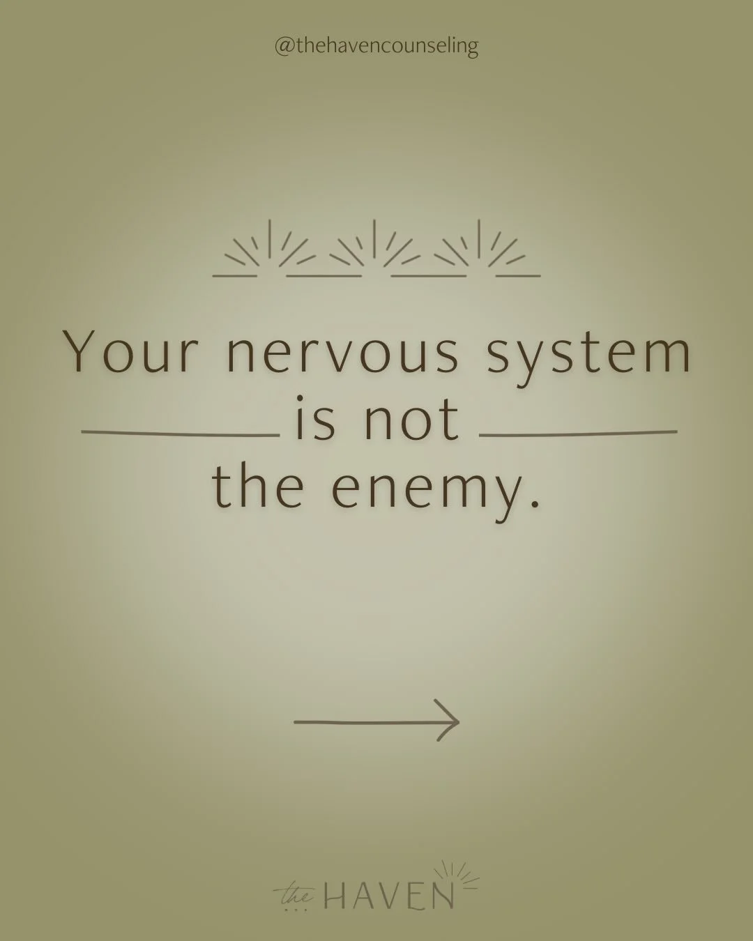 Your nervous system is not the enemy &mdash; it&rsquo;s information.

Curiosity creates space &amp; support creates change.