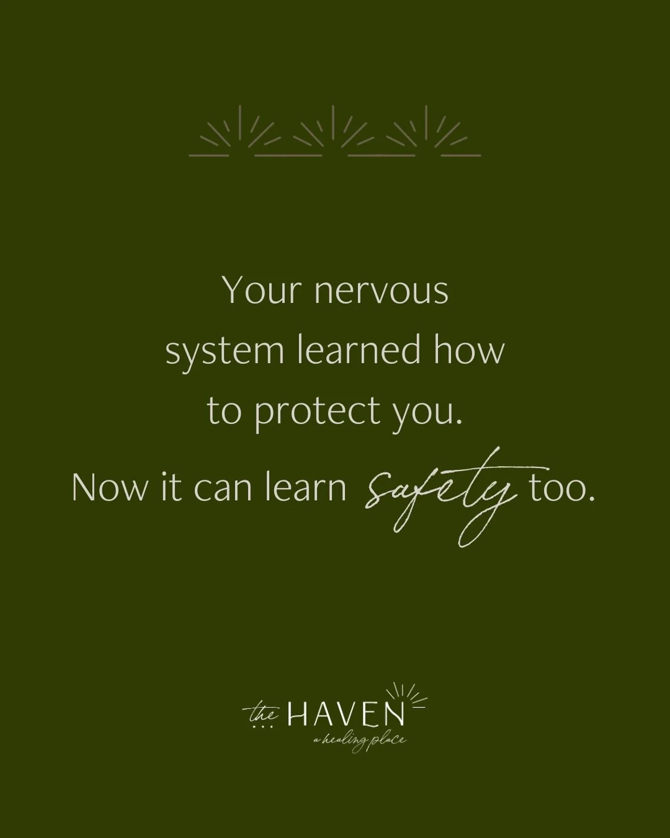 Your nervous system did exactly what it needed to do to survive. 

Healing isn&rsquo;t about forcing it to change &mdash; it&rsquo;s about teaching it that safety is possible again🤍