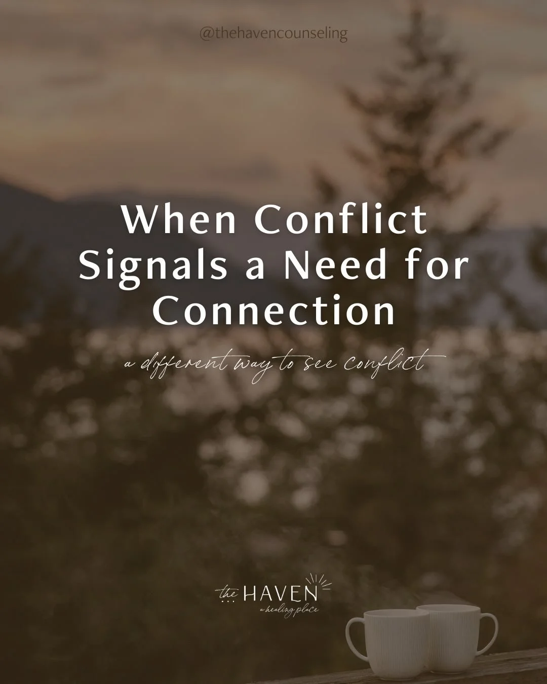 Recurring conflict is often a call for connection. With slowing down and support, those moments can become opportunities for understanding and repair 🤎

Reach out to learn more:
📧 info@thehavencharlotte.com
☎️ 980-255-5335