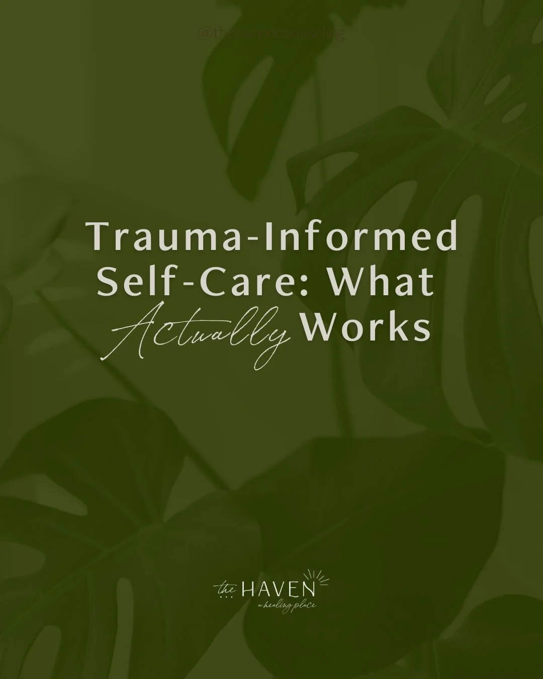 Self-care isn&rsquo;t failing you &mdash; it may just not be reaching the part of you that feels unsafe. 🤍.

If you&rsquo;ve been feeling depleted despite &ldquo;doing all the right things,&rdquo; this is your reminder: your nervous system just need