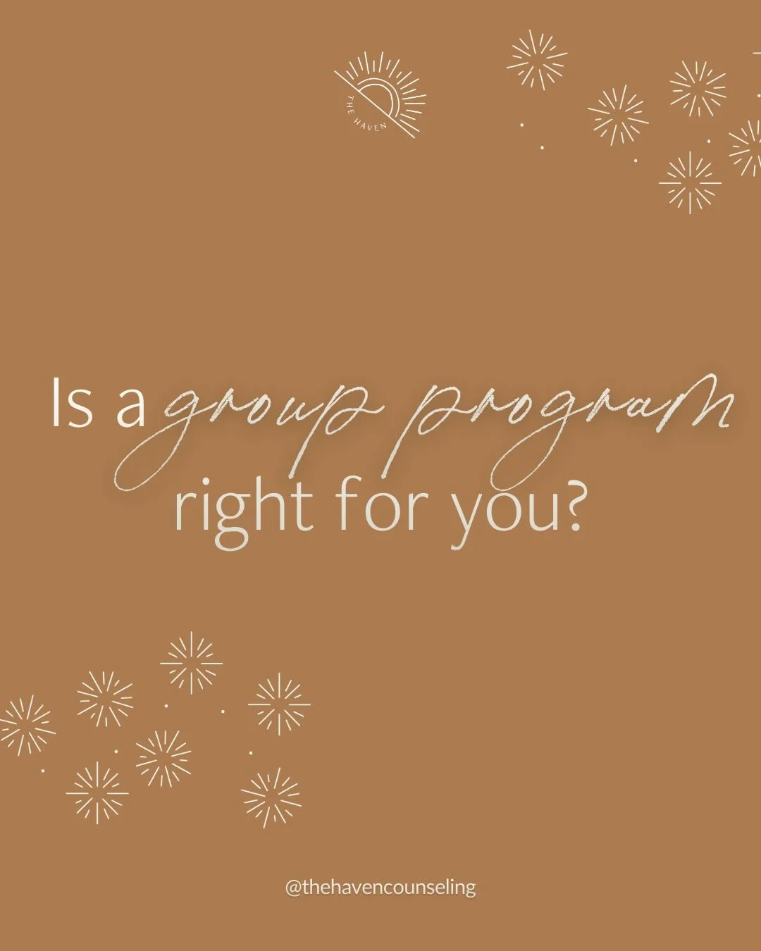 Sometimes healing looks like being in a room with people who get it &mdash; without needing the whole backstory, without needing to explain why it&rsquo;s hard.

We currently have 5 unique therapy groups open for registration, each created with inten