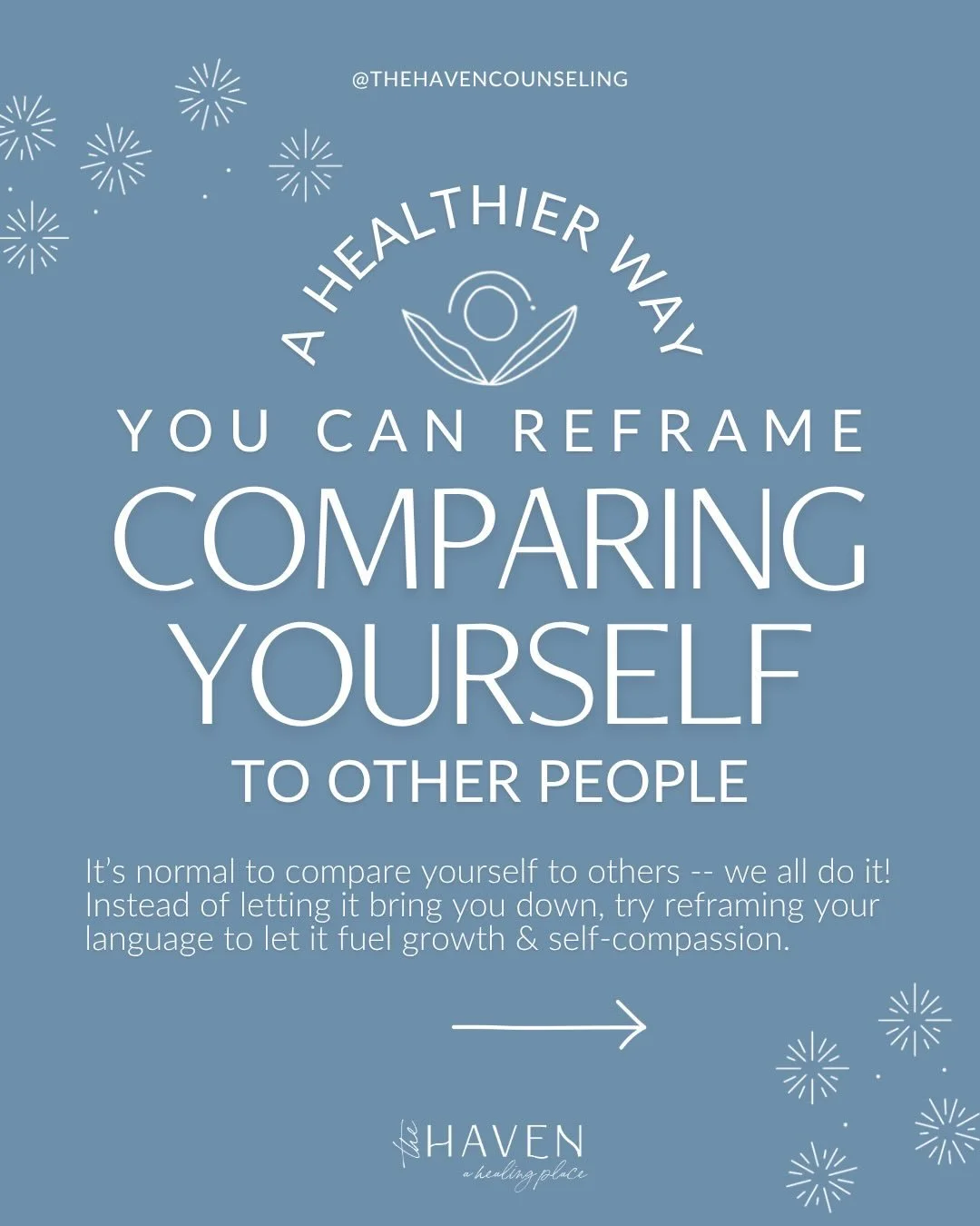 Comparison can sometimes pull us into shame or superiority&mdash;and both disconnect us from our true selves.

When we reframe it through curiosity, it becomes a doorway to growth and compassion 🤍🌱