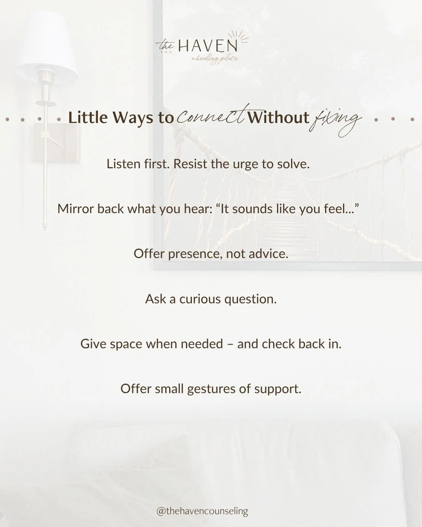 The people we love don&rsquo;t always need answers &mdash; sometimes they just need a safe place to land.

Small moments of attunement, curiosity, and presence can make a bigger difference than we realize. ❤️&zwj;🩹

Learning to respond this way can 