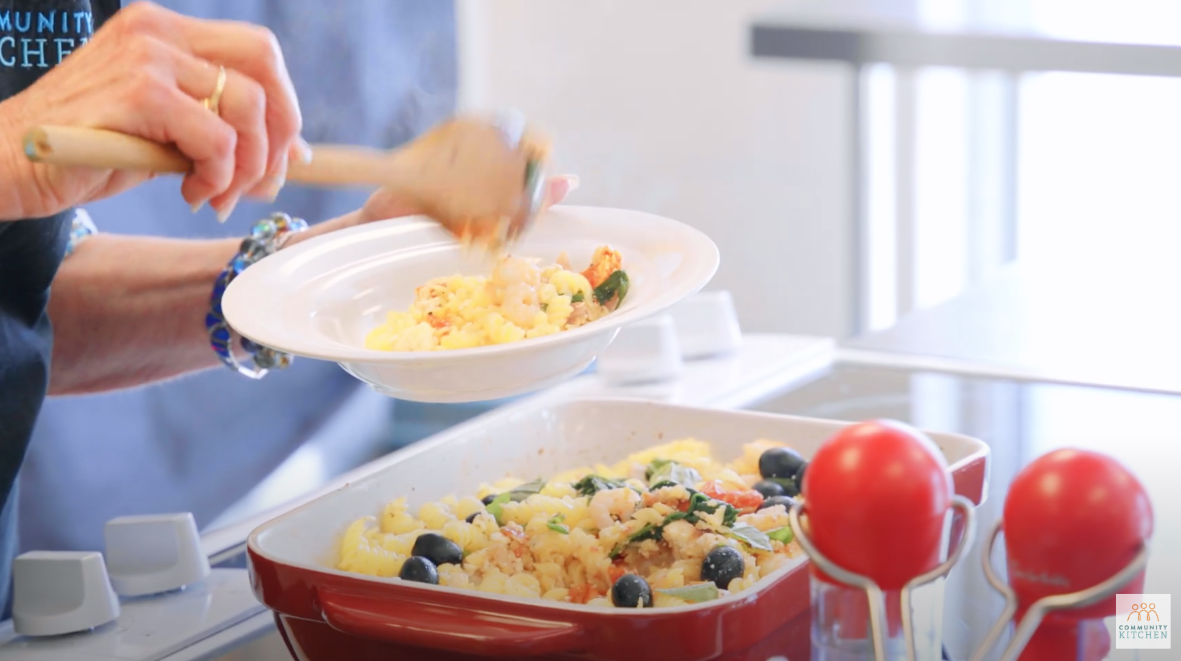 Baked Feta, Tomato, and Pasta | Ep. 49 | Cooking in the Community Kitchen  