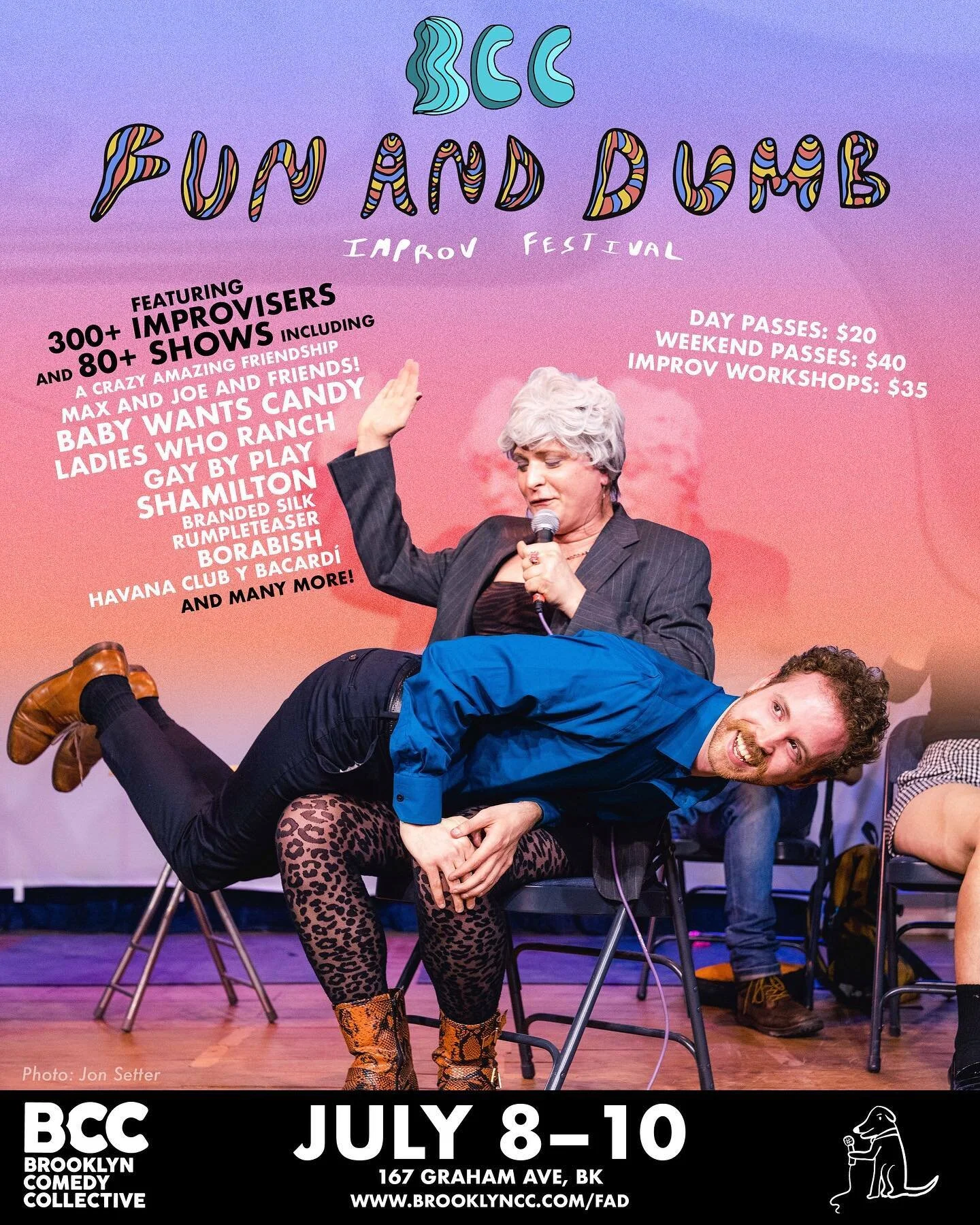 Super SUPER exited to be part of Brooklyn Comedy Collective&rsquo;s FUN AND DUMB IMPROV FESTIVAL!! 
link is in our bio! 
#fadimprov
