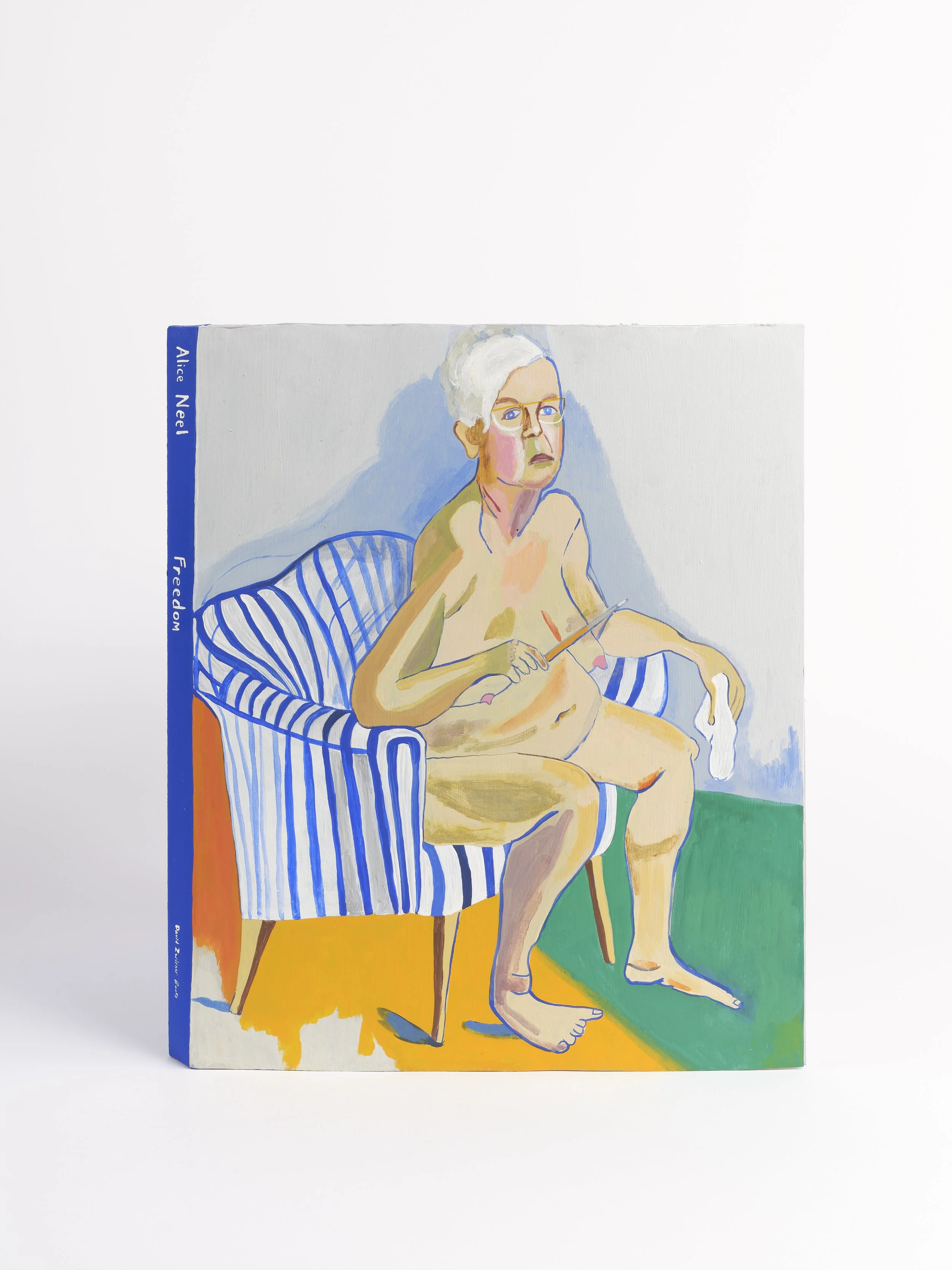 Alice Neel: Freedom, 2024
Paint, paper, glue and graphite
11 1/2 x 11 1/2 x 9 3/4 inches