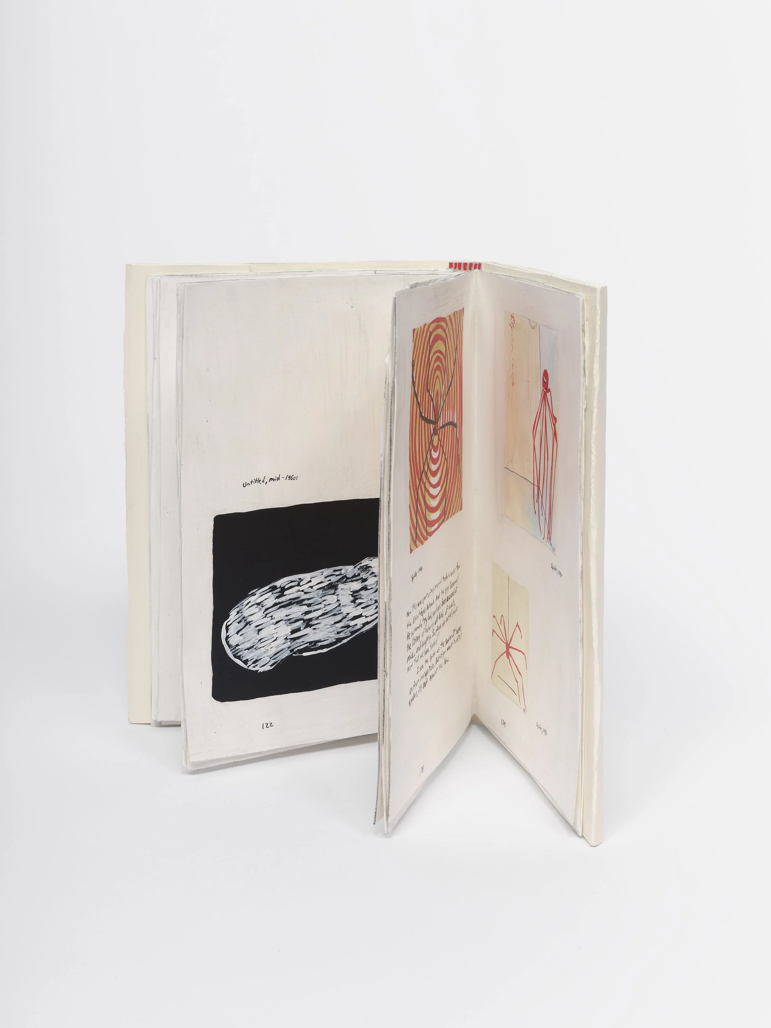 Louise Bourgeois: Drawings and
Observations, 2024
Paint, paper, glue and graphite
9 1/4 x 11 x 7 inches