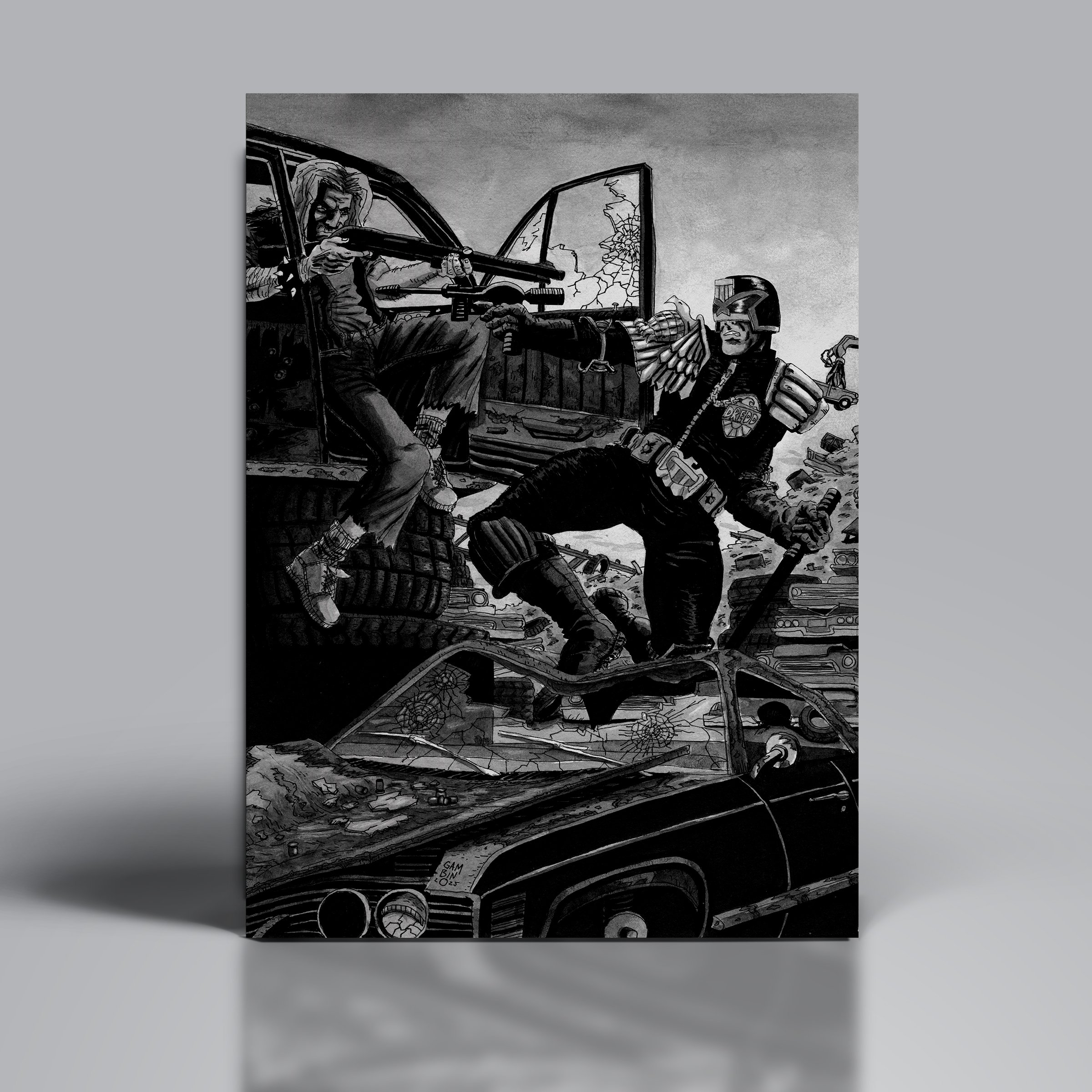 DREDD PRINT (8x10 OR 11x14)