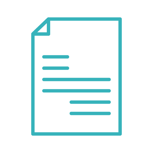 Icon of a document or resume with a profile picture and checkmark.