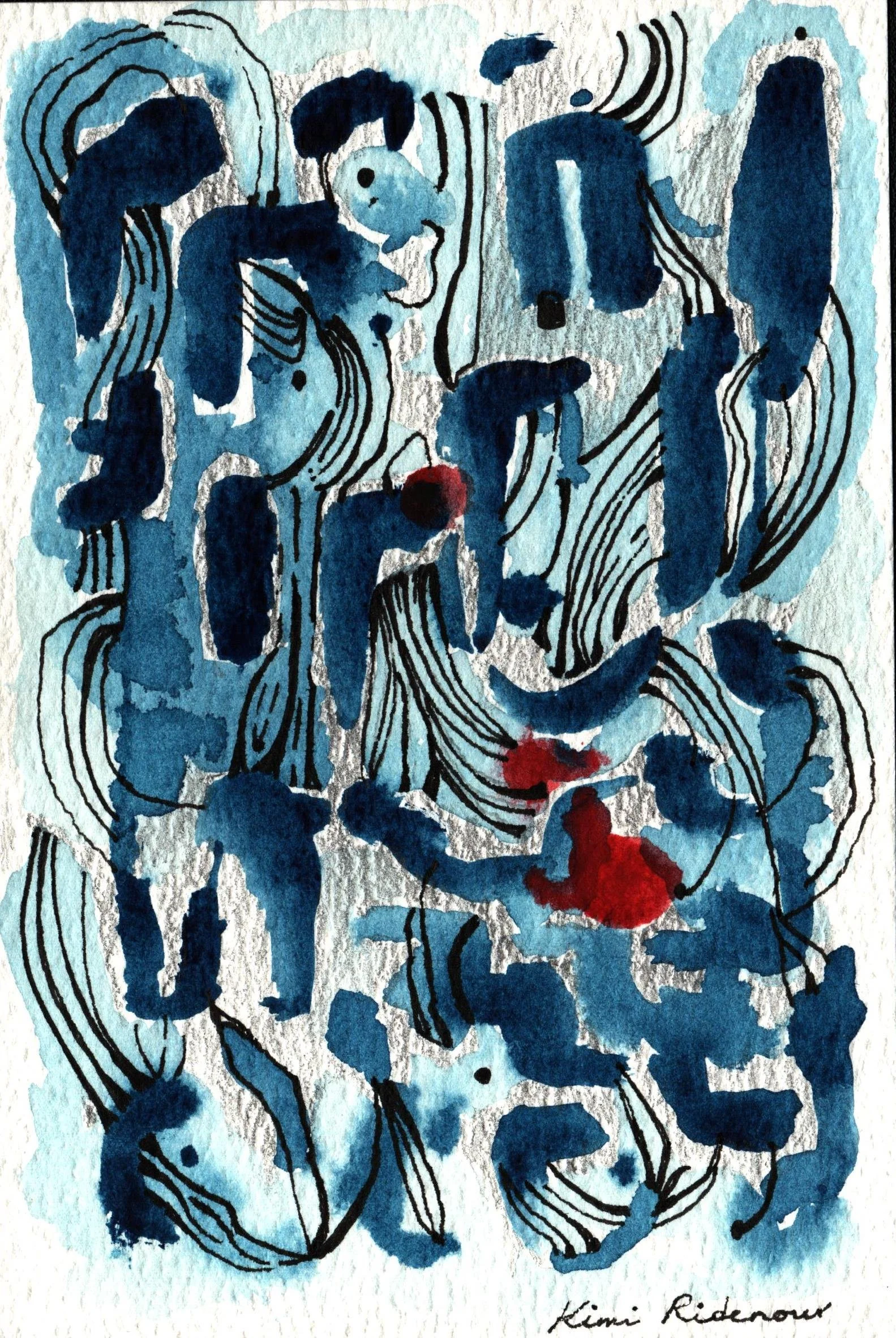 Untitled (Blue Pattern)