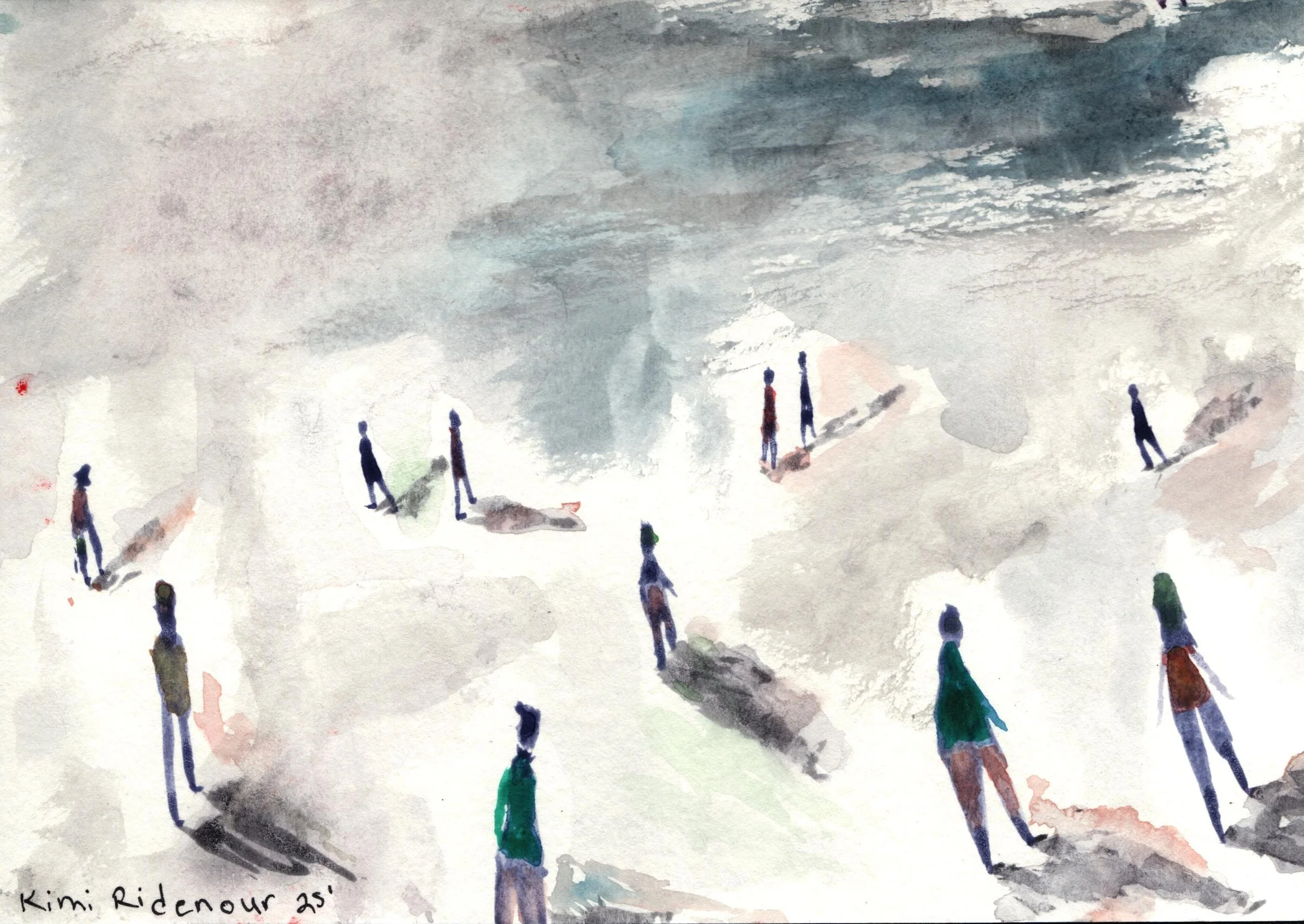 Untitled (Purple Figures)