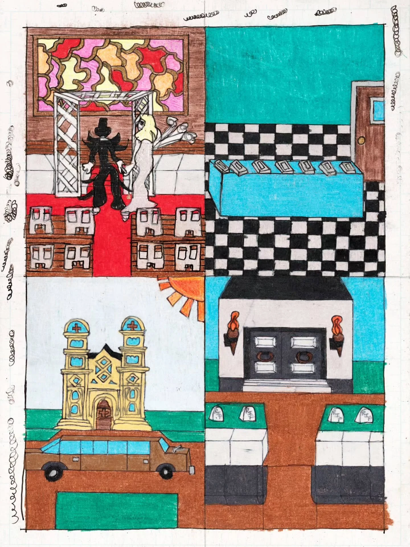 "The Dead Bride #3" by Aaron Cunningham

Take a closer look at one of the many artworks that found their forever homes last weekend at @outsiderartfair . This piece was one of three in Aaron's "Dead Bride" collection that sold out