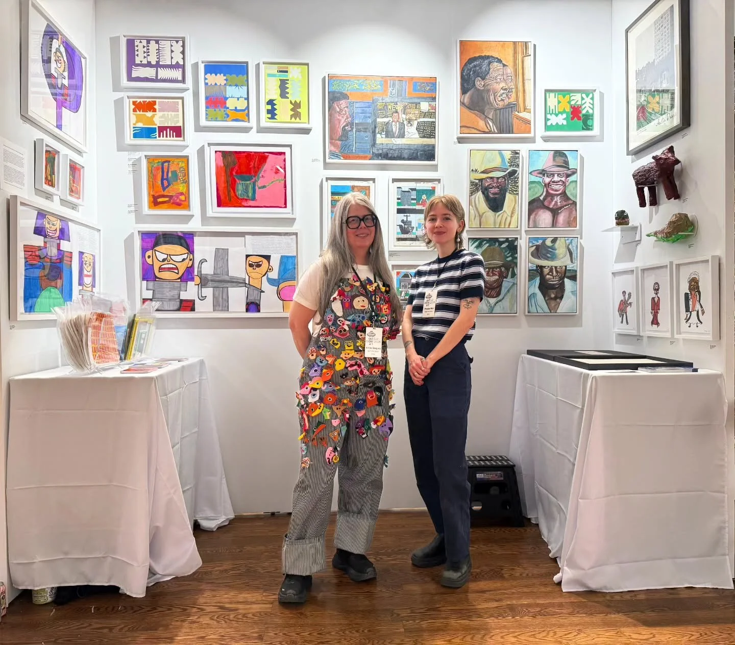 What an opening day! Day 1 of Outsider Art Fair is complete, and the energy was incredible. We're looking forward to another two amazing days here in the big apple at OAF! 🍎🌟