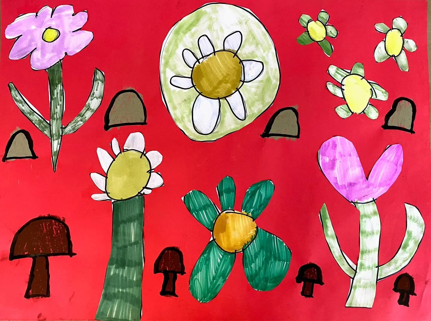 &ldquo;Red Flowers&rdquo; by Nathan Ueno

April showers bring Red Flowers by our NPS artist Nathan Ueno!

ID: A mixed media art piece depicting flowers and mushrooms by artist Nathan Ueno. On a red piece of paper there are several different types of 