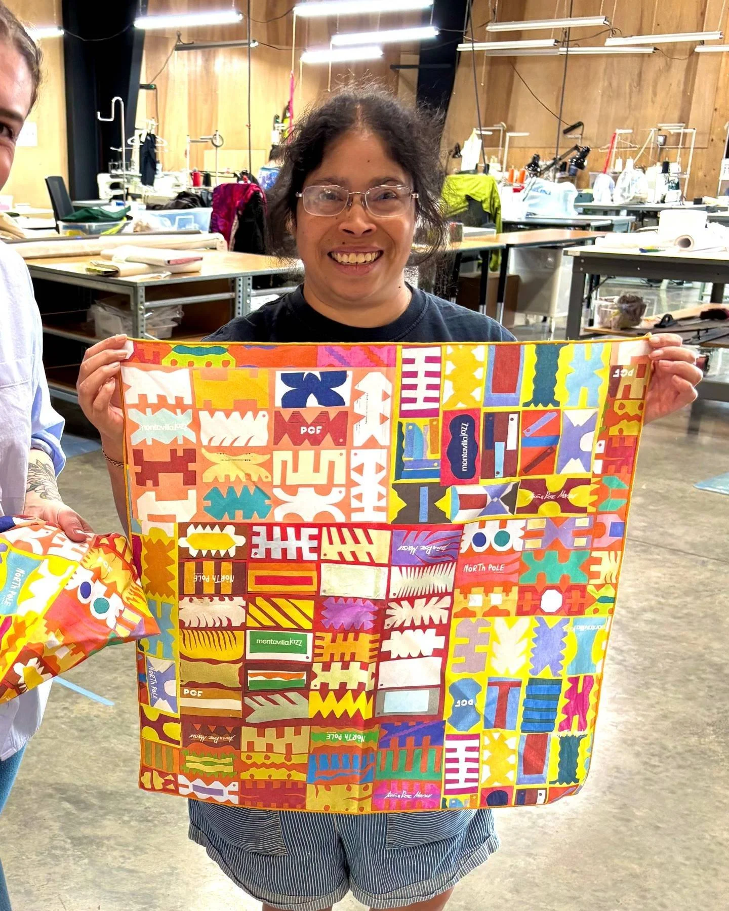 This year, Montavilla Jazz Festival has partnered with North Pole Studio in a collaboration worth celebrating! Artist Annie Rose Macer has joined forces with Portland Garment Factory to create this stunning piece of wearable art for the festival. Tru