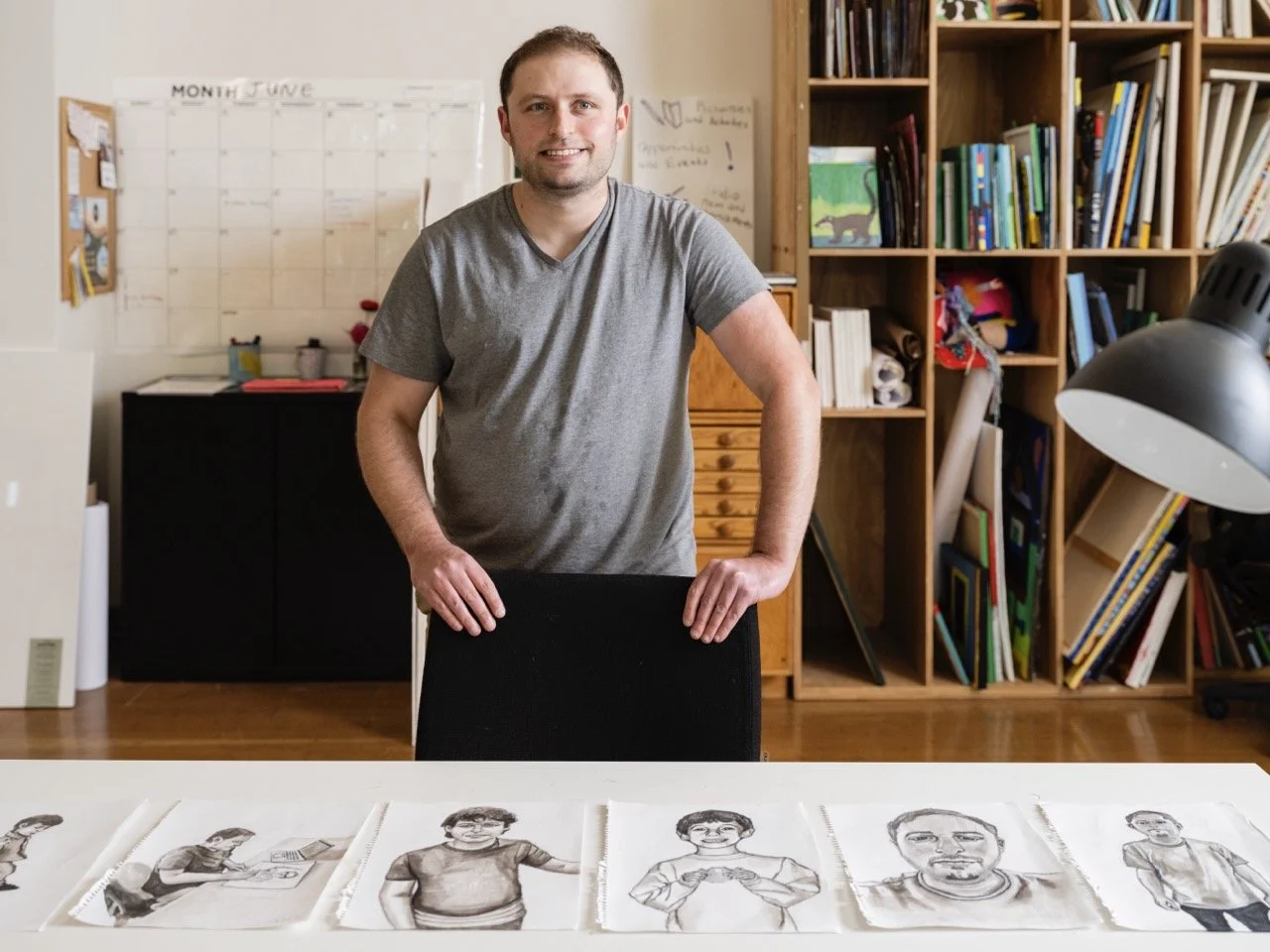 Max LaZebnik Artist Talk at the Reser