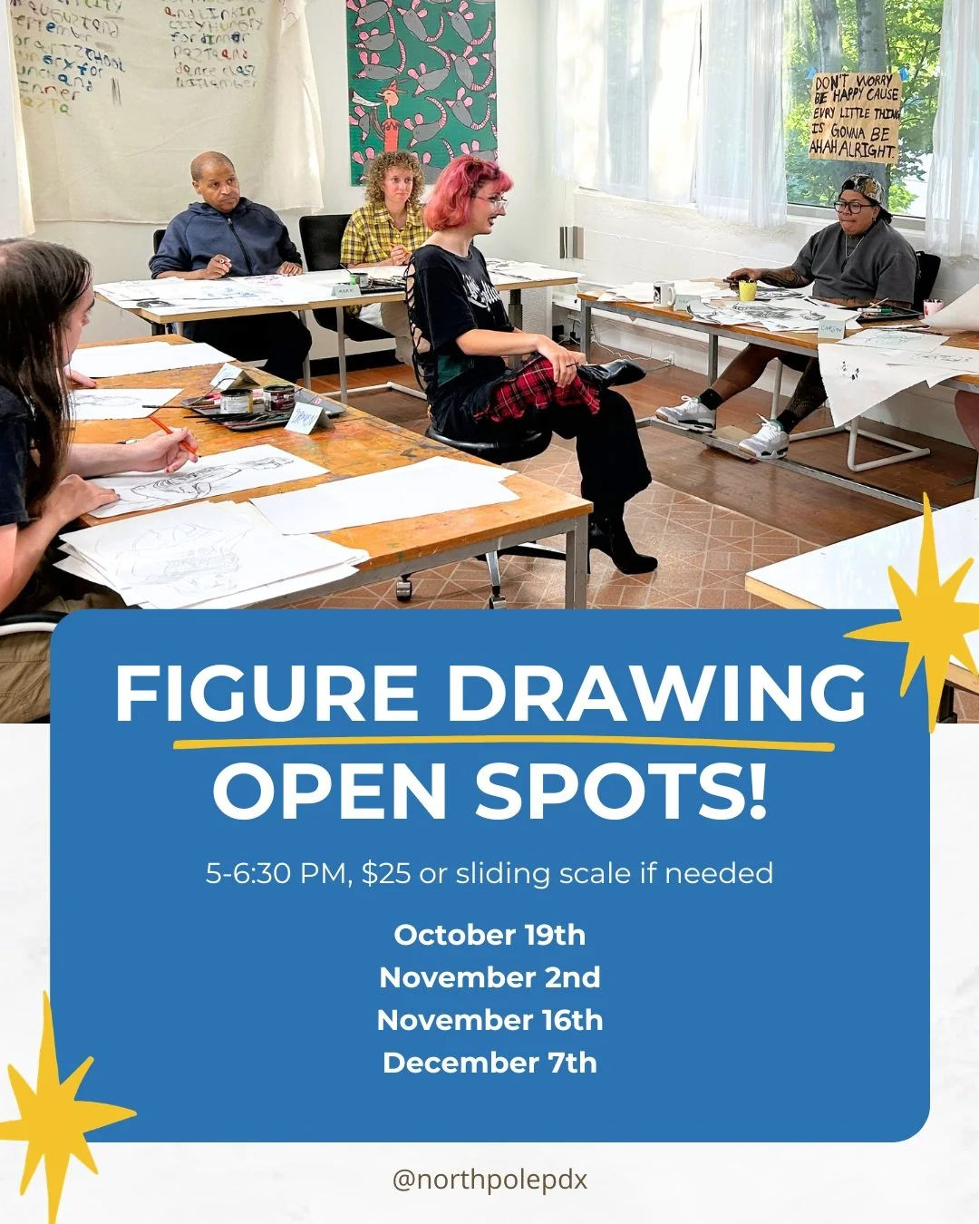 We've expanded our Figure Drawing session offerings! @rchlmldr leads a fabulous Monday evening class. Head over to our website and register while there's still spots left!