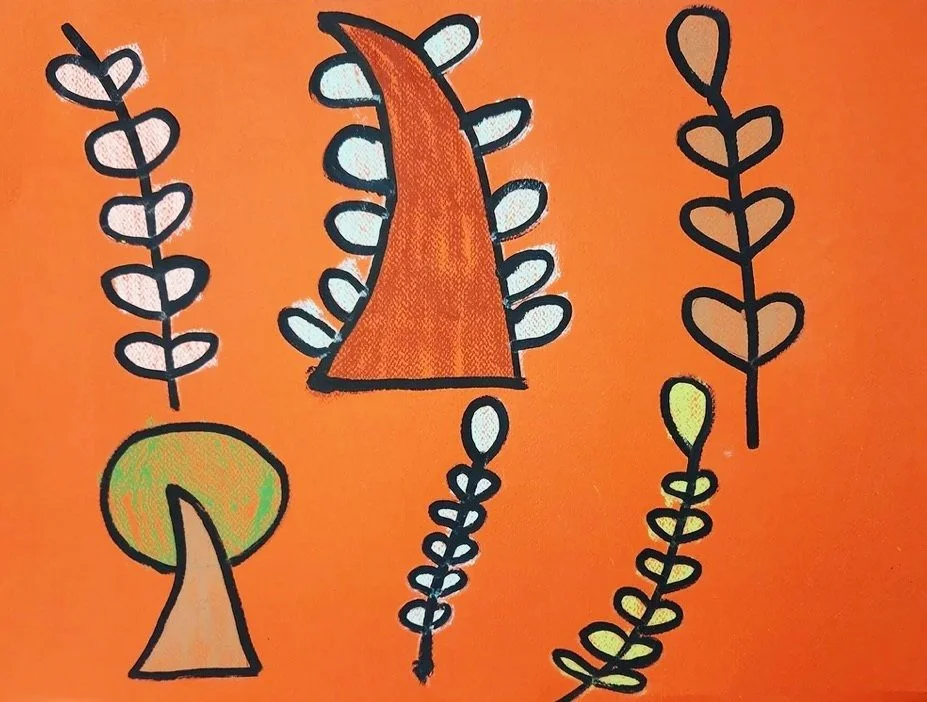 Untitled (Six Plants on Orange) by Nathan Ueno

A piece by Nathan Ueno to bring some fall vibes to your Tuesday morning 🍂🌿

ID: On an orange background there are six plants in various shades of white, brown, and yellow.