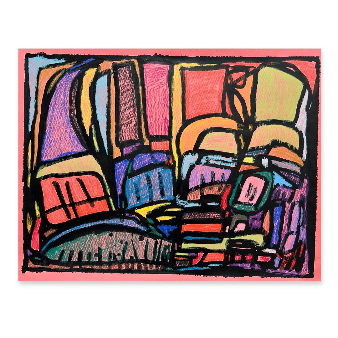 Deanna Weisenhaus (b. 1999) joined North Pole Studio in 2022 and wow, has it been amazing to see her practice develop. Deanna draws inspiration from everyday moments, and places both tangible and spiritual; her loved ones, celestial spaces, her favor