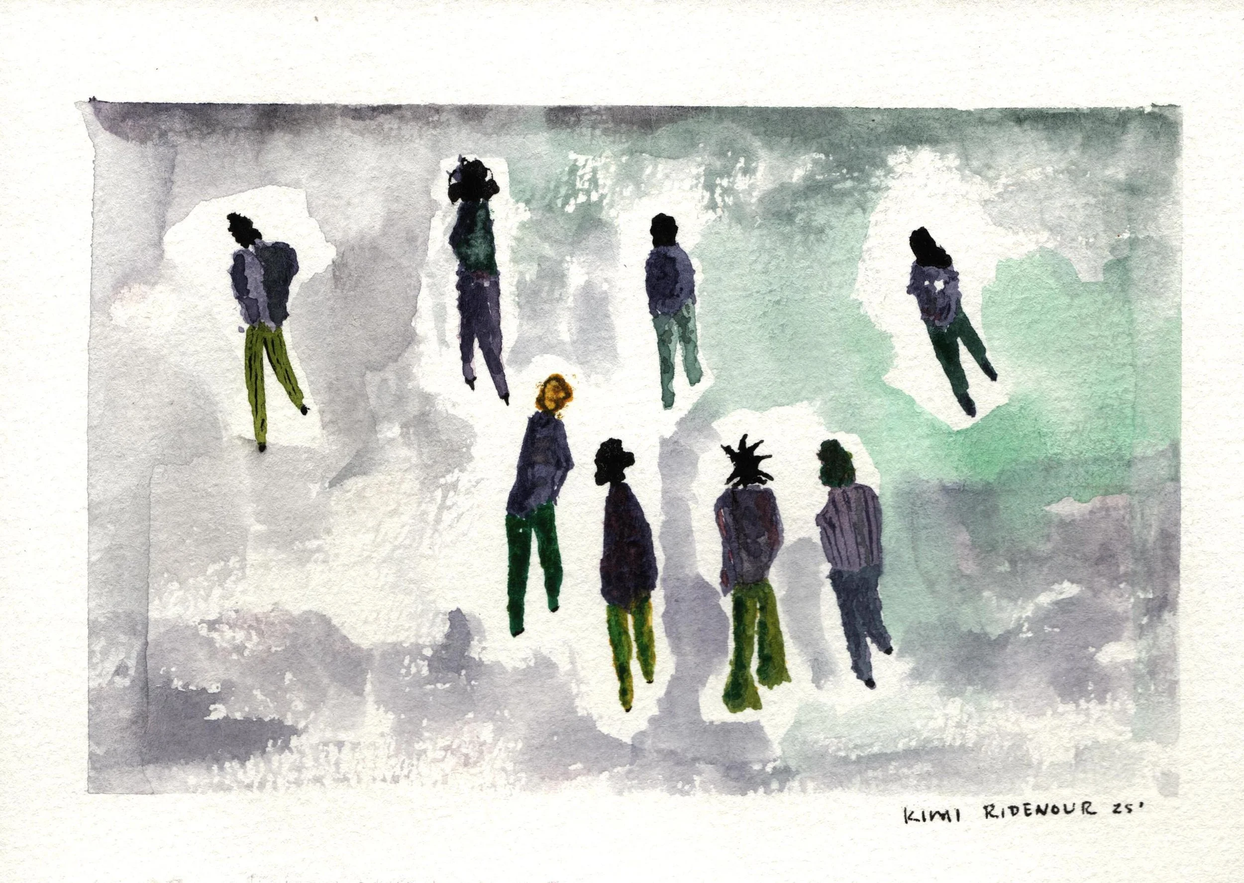 Untitled (Green Figures)