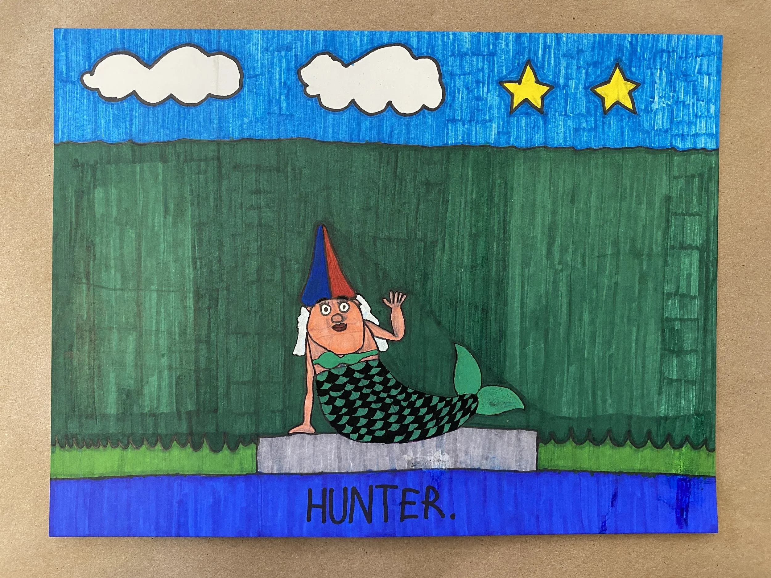 Mermaid Gnome, by Hunter Vorhaben