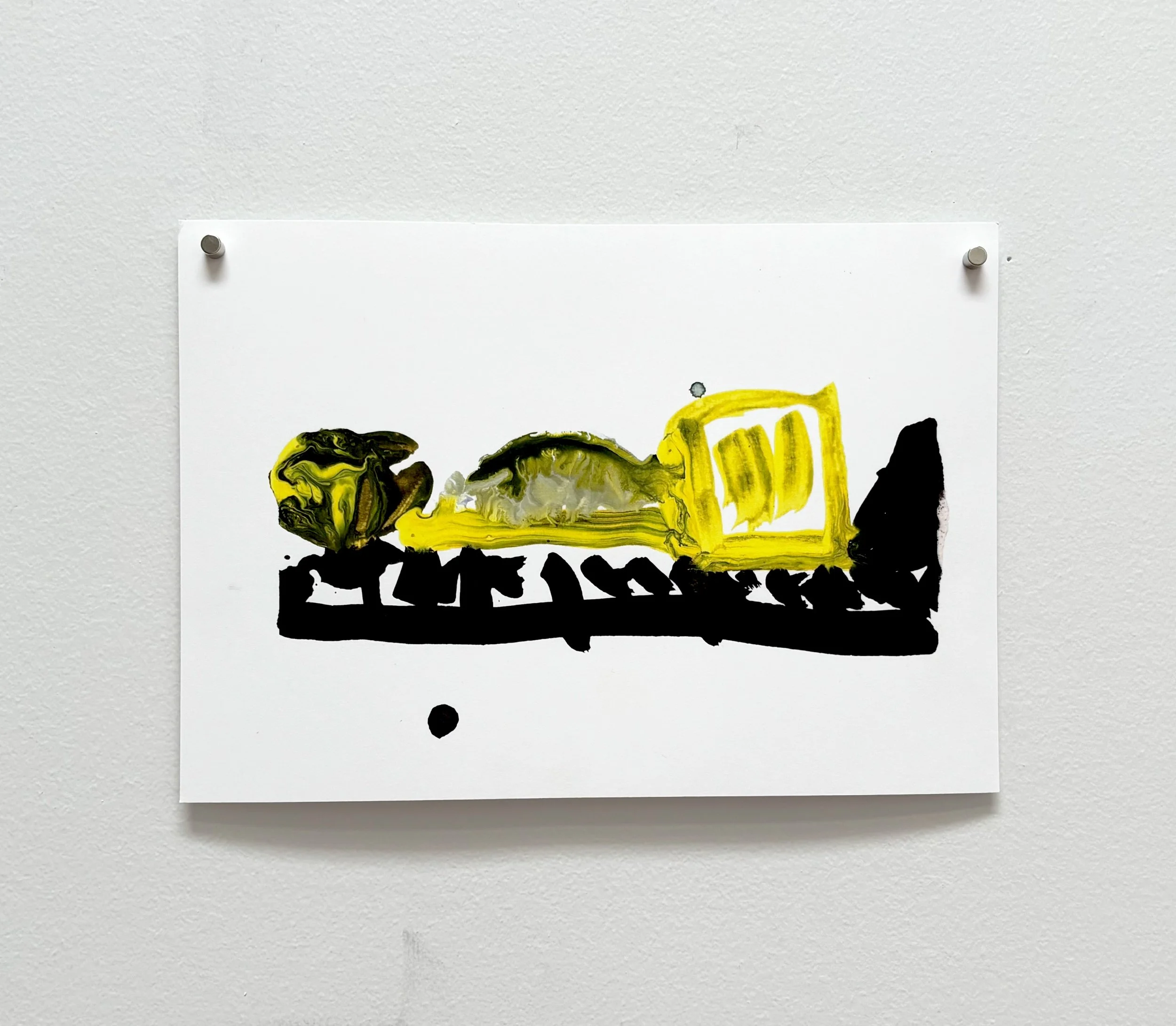 Untitled (Black and Yellow Train)
