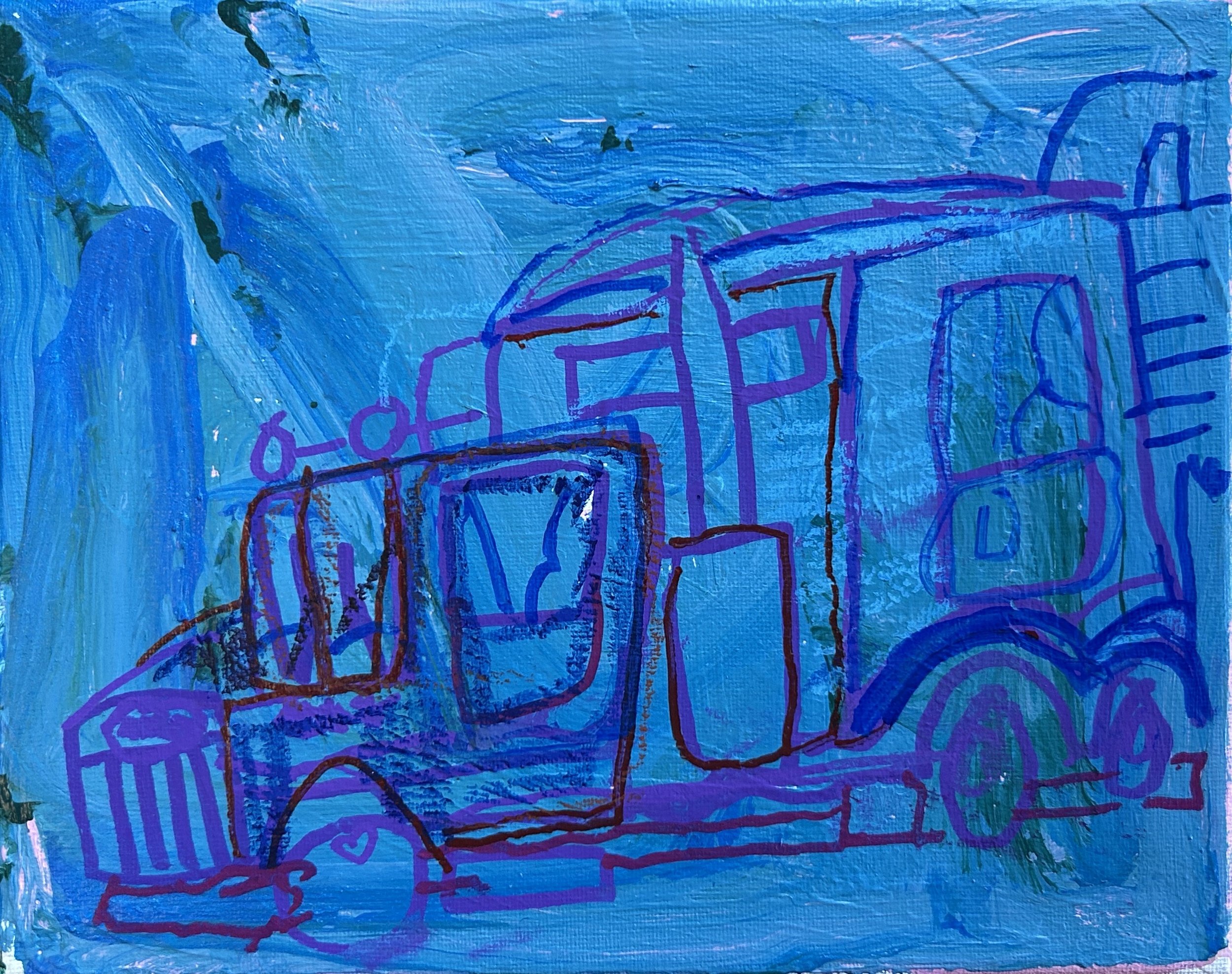 Blue Truck by John Mosser