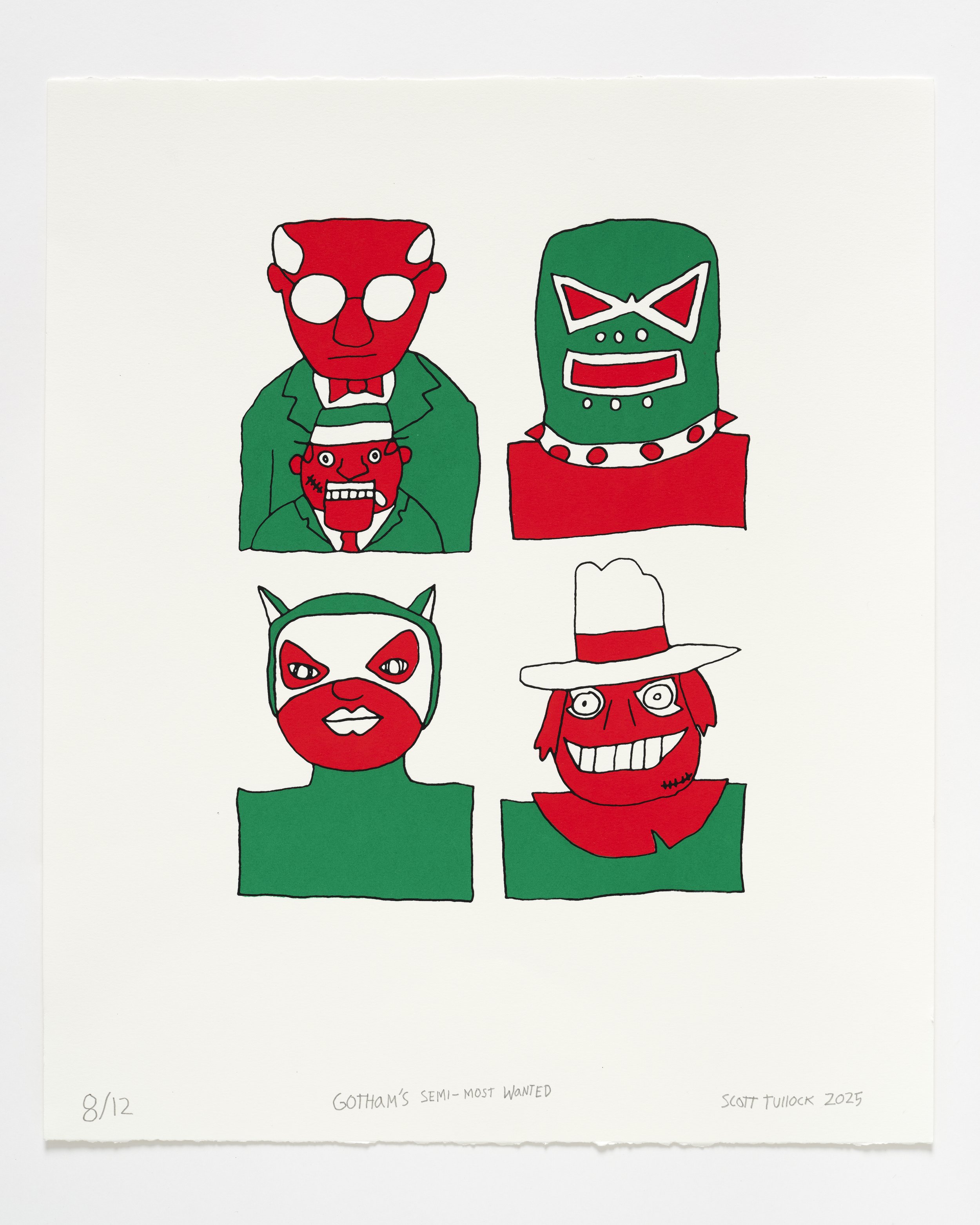 Gotham’s Semi-Most Wanted Screenprint by Scott Tullock
