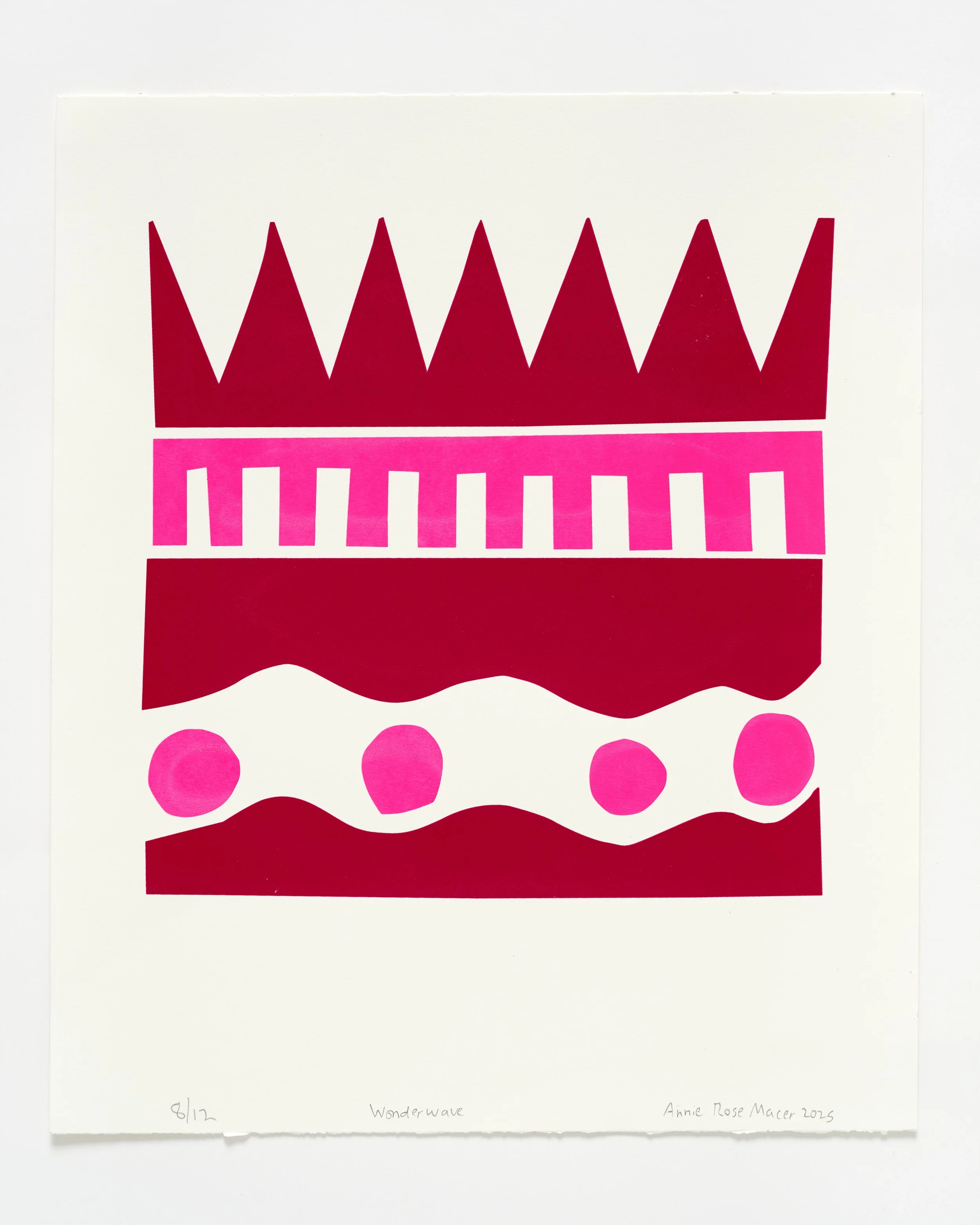 Wonderwave Screenprint by Annie Rose Macer