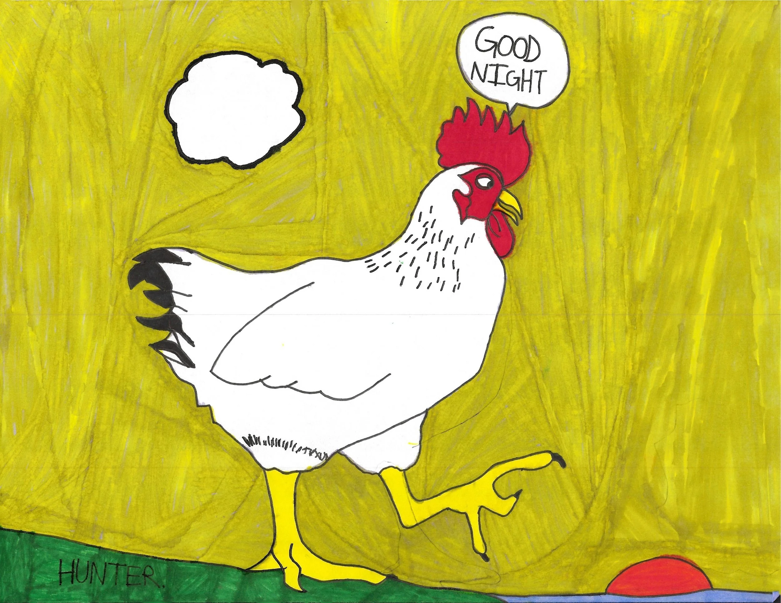 Mr Chicken Says Good Night to the Sunset.jpg